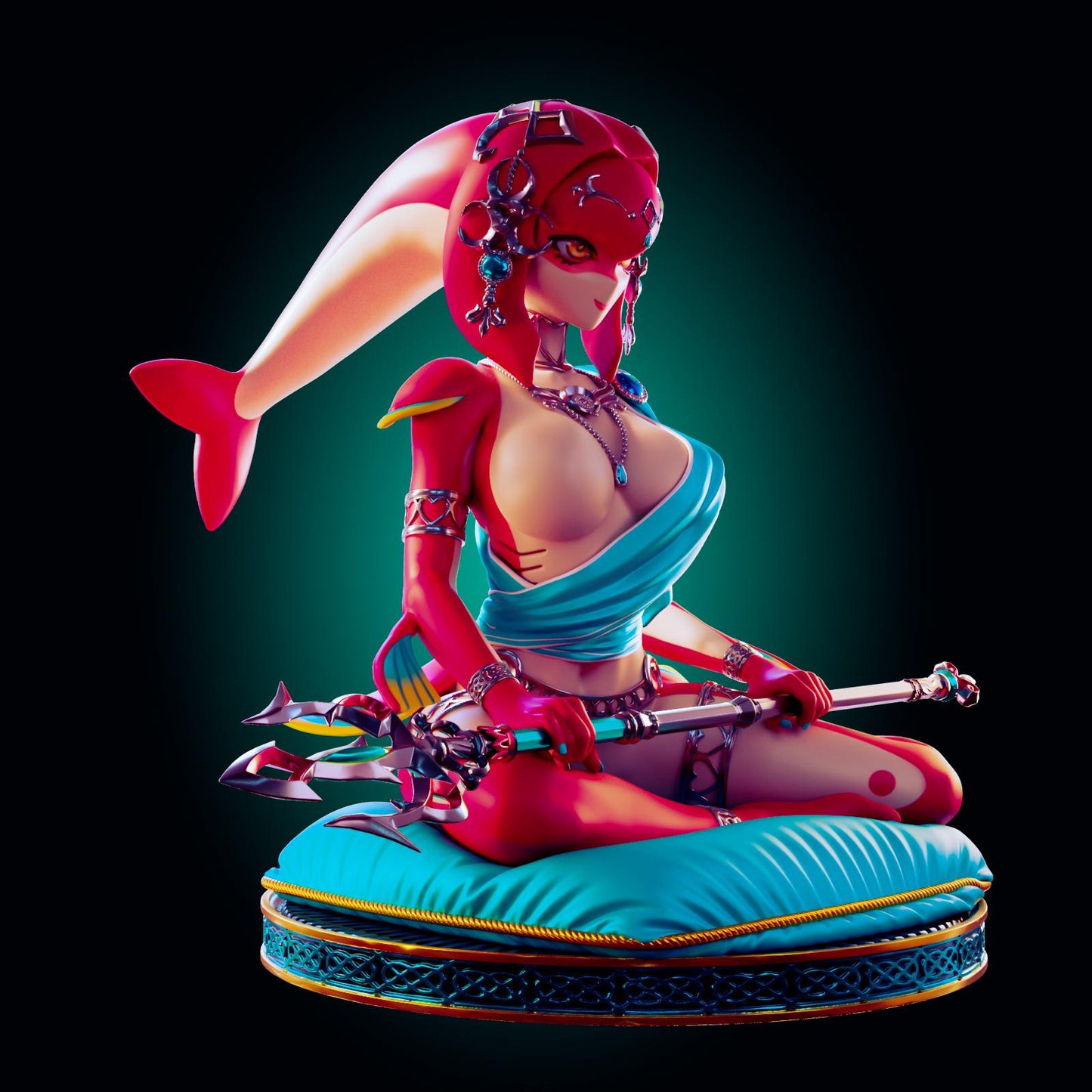 Water Monster Girl Model Kit | 3D Resin Print Figurine | Officer Rhu
