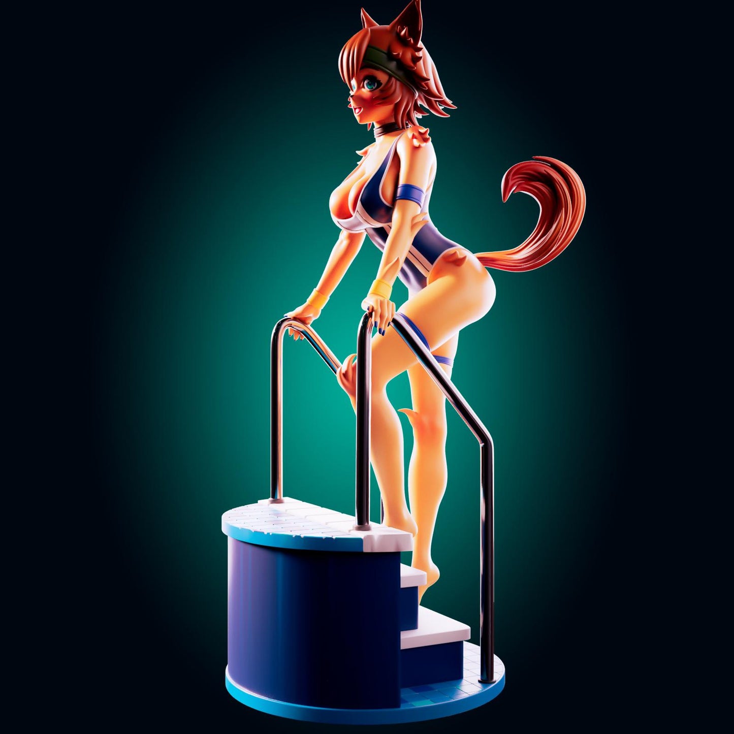 Puppy Girl Model Kit | 3D Resin Print Figurine | Officer Rhu