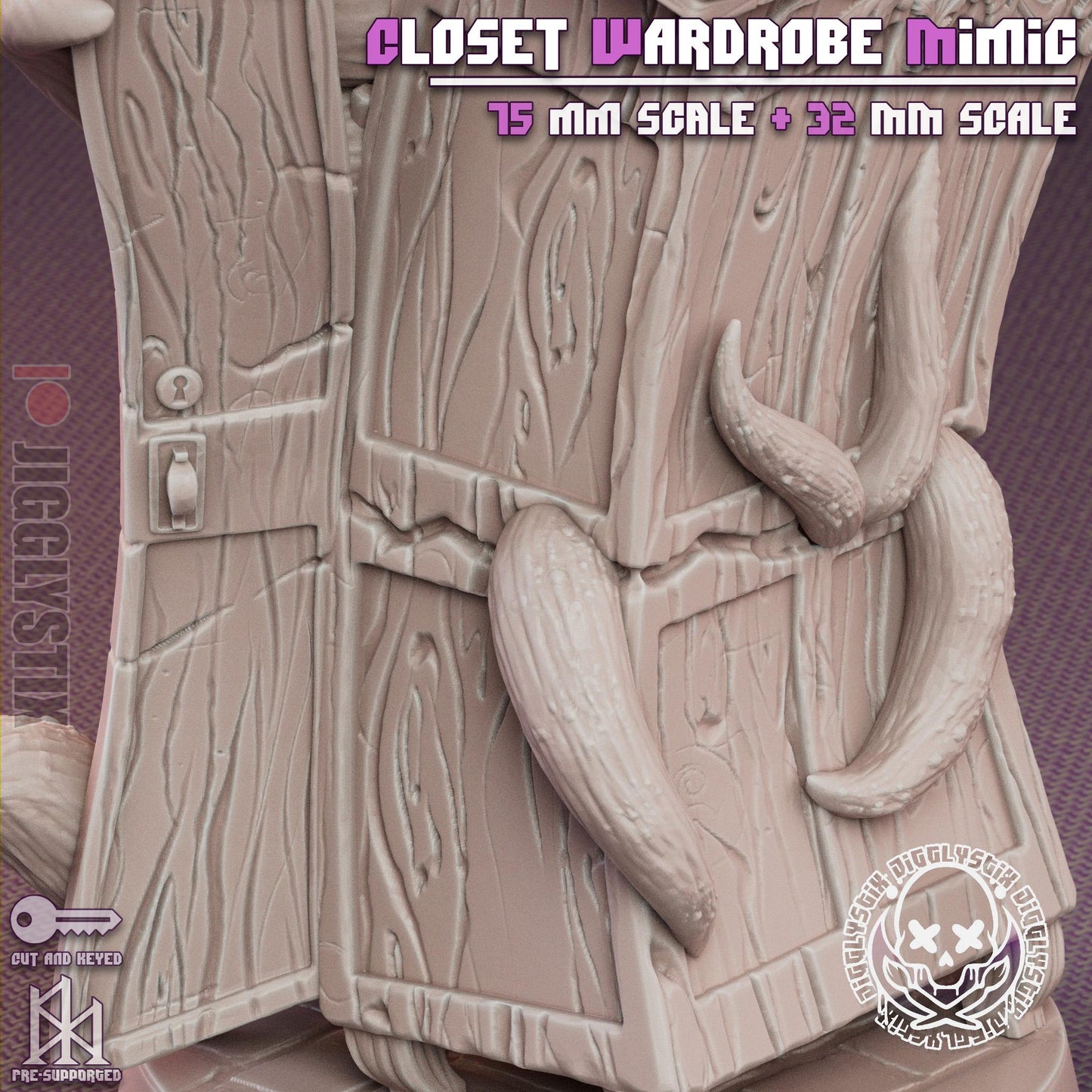 Closet Wardrobe Mimic Pin Up Miniature | Jigglystix
