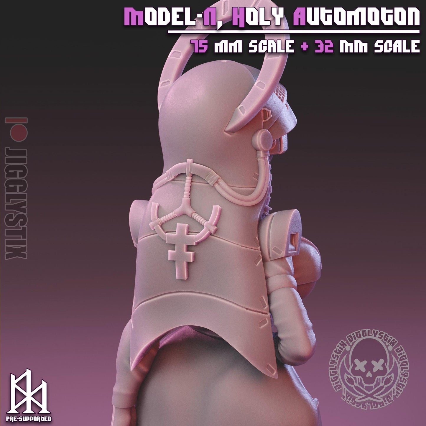 Model-N, Holy Automaton Pin Up Miniature | Jigglystix