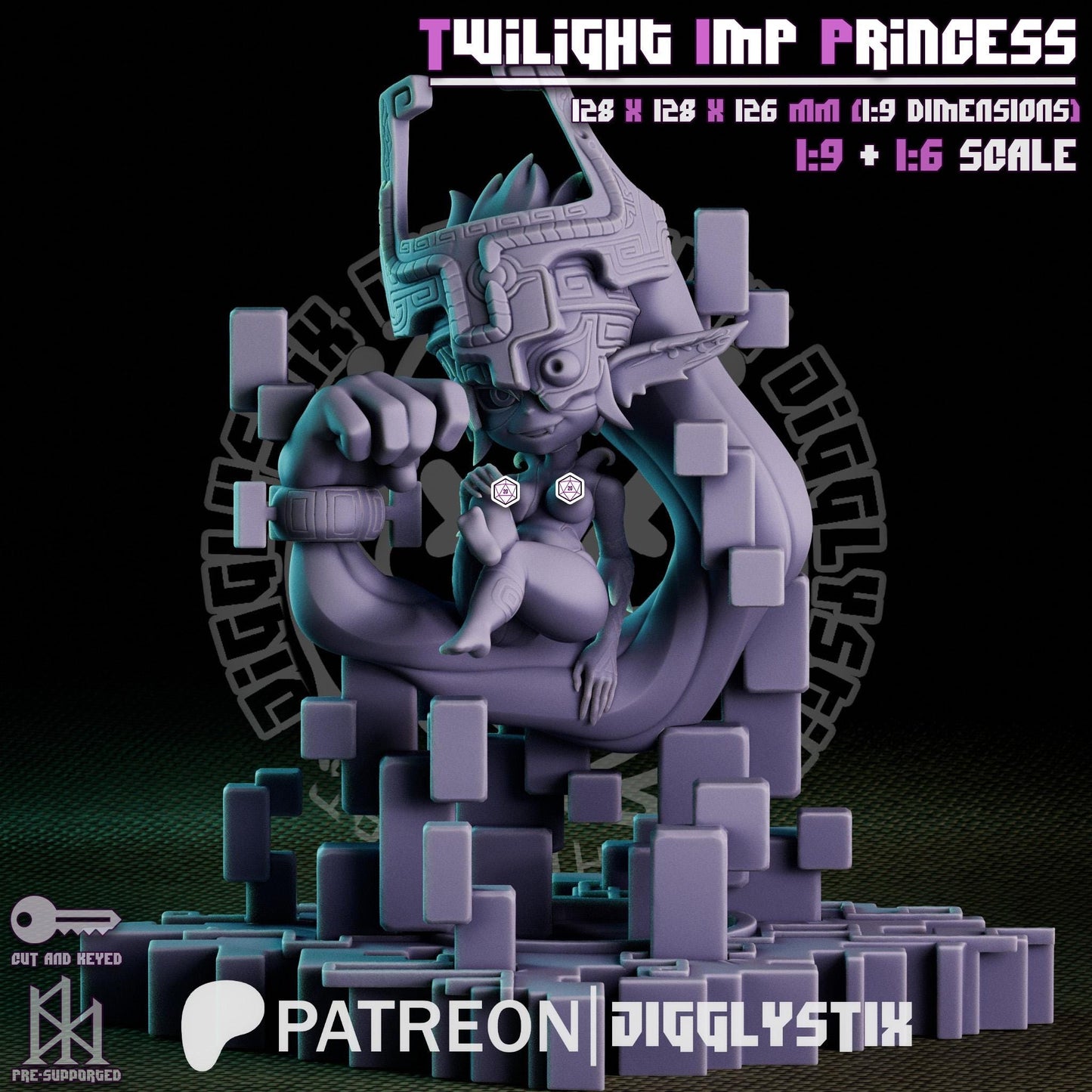 Twilight Imp Princess Pin Up Model Kit | Jigglystix