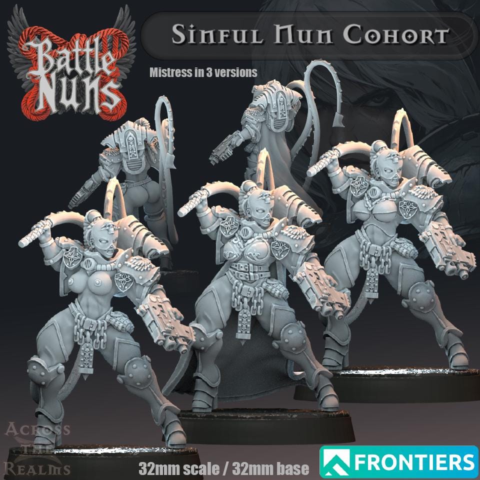 Sinful Nun Cohort Miniatures | Across the Realms