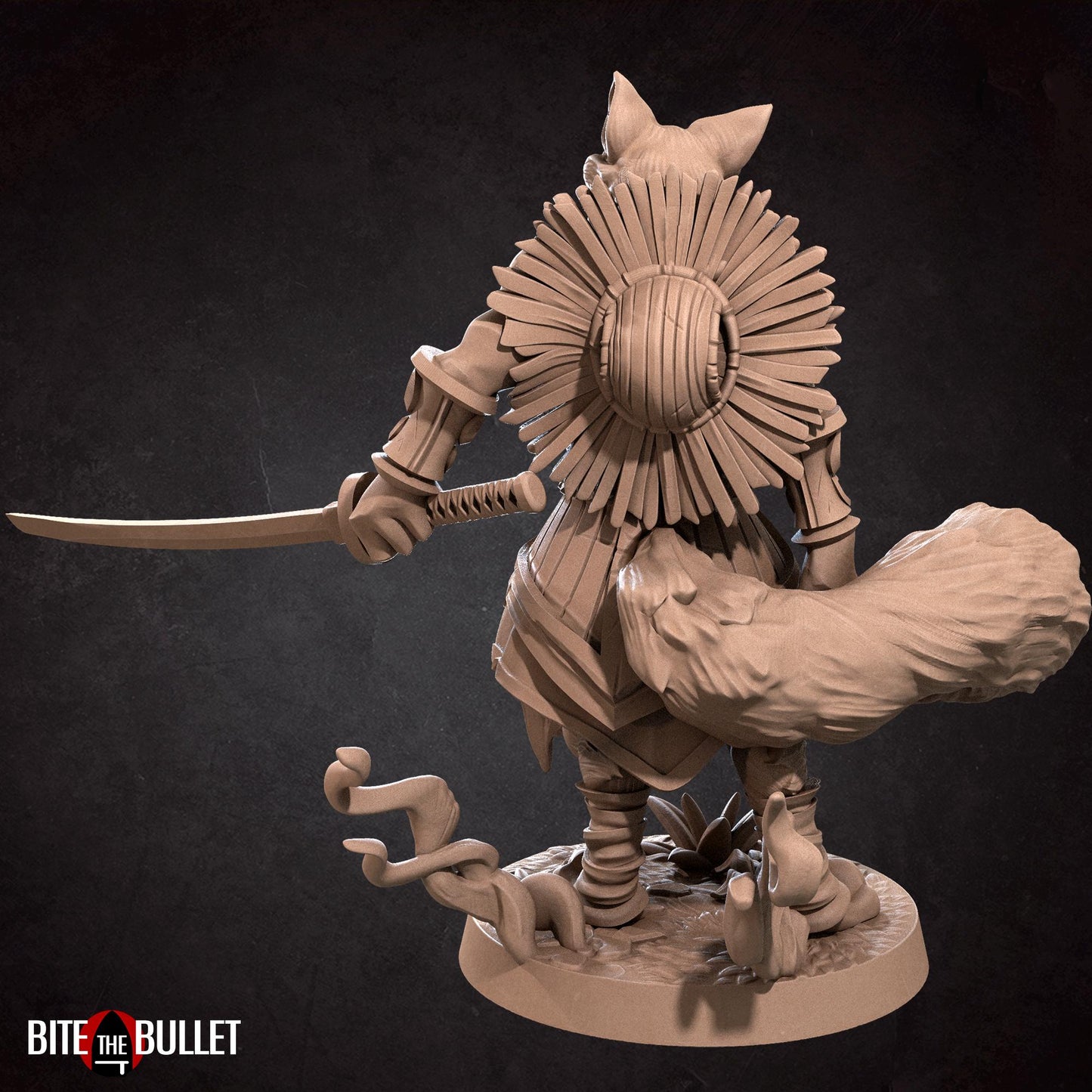 Foxfolk Monk Miniature | Bite the Bullet