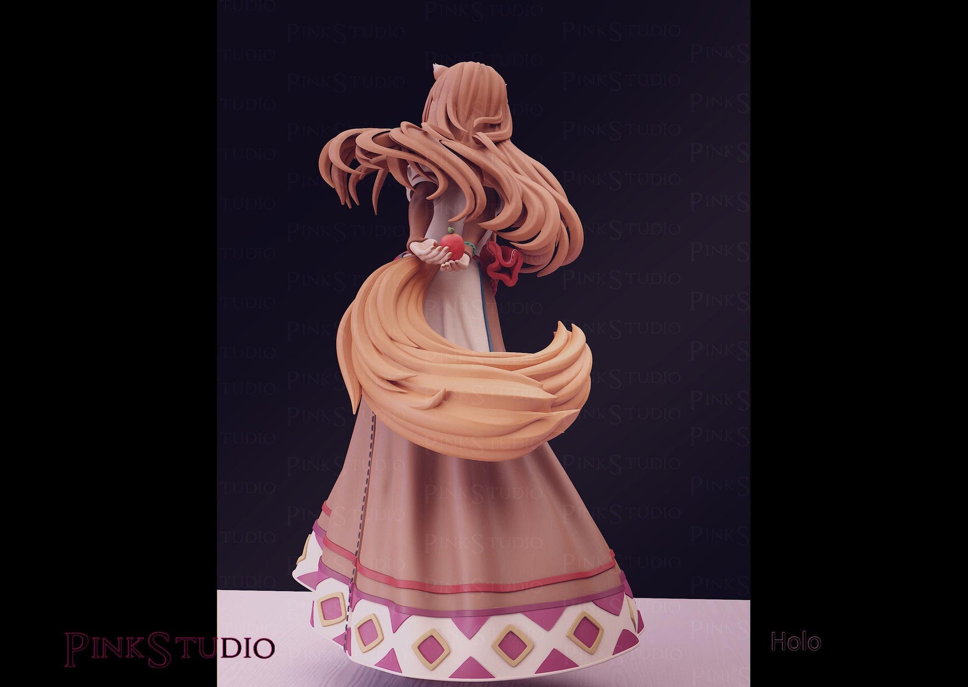Holo Inspired Fanart Spice and Wolf Resin Model Kit 17cm