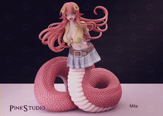 Monster Musume Inspired Fanart Miia Resin Model Kit 18cm