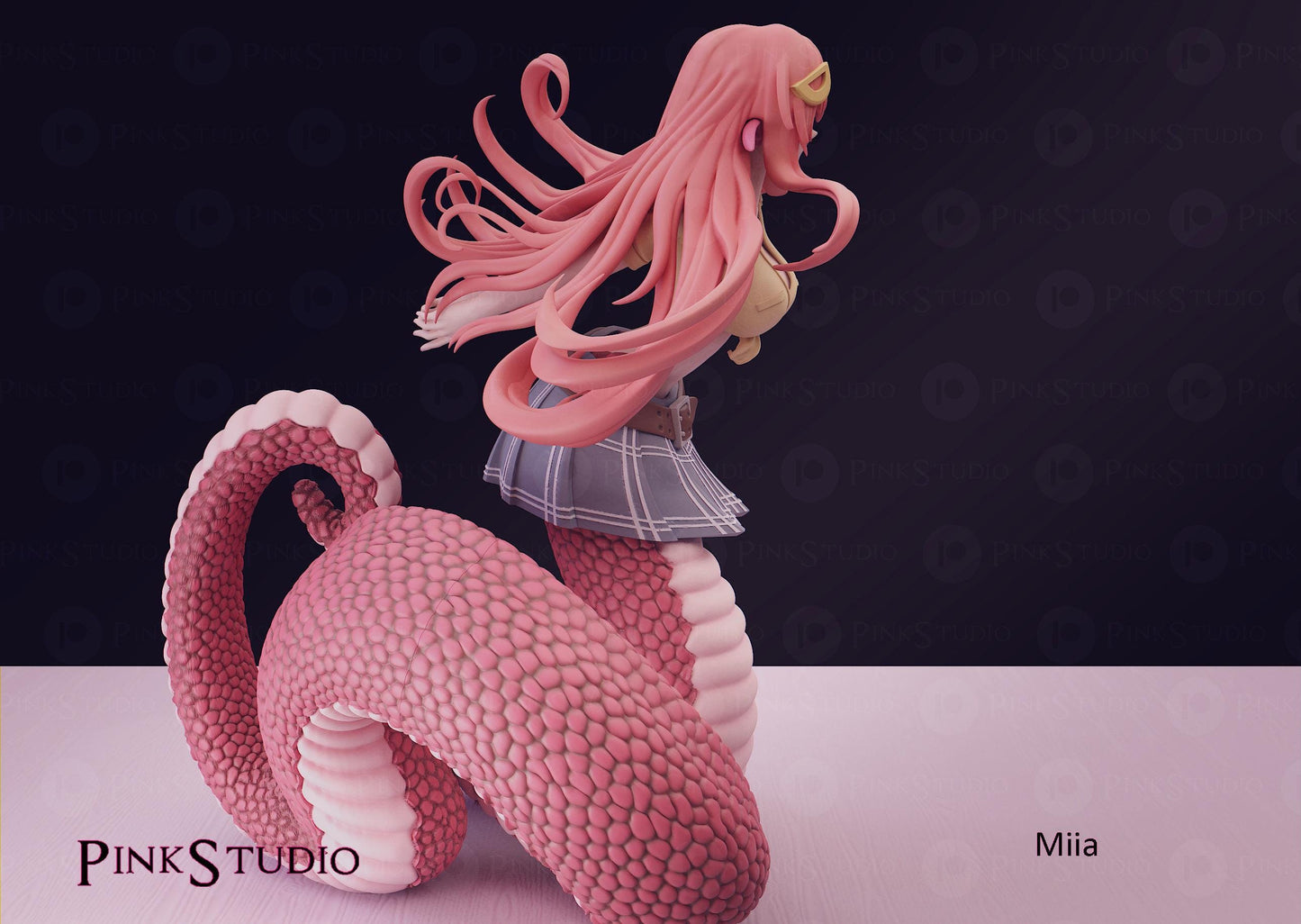 Monster Musume Inspired Fanart Miia Resin Model Kit 18cm