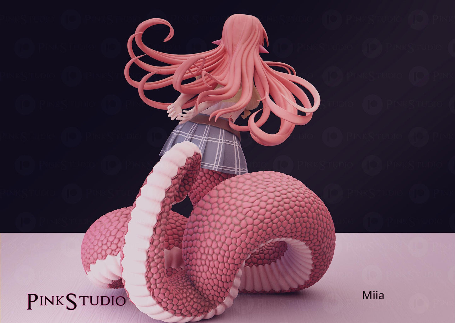 Monster Musume Inspired Fanart Miia Resin Model Kit 18cm