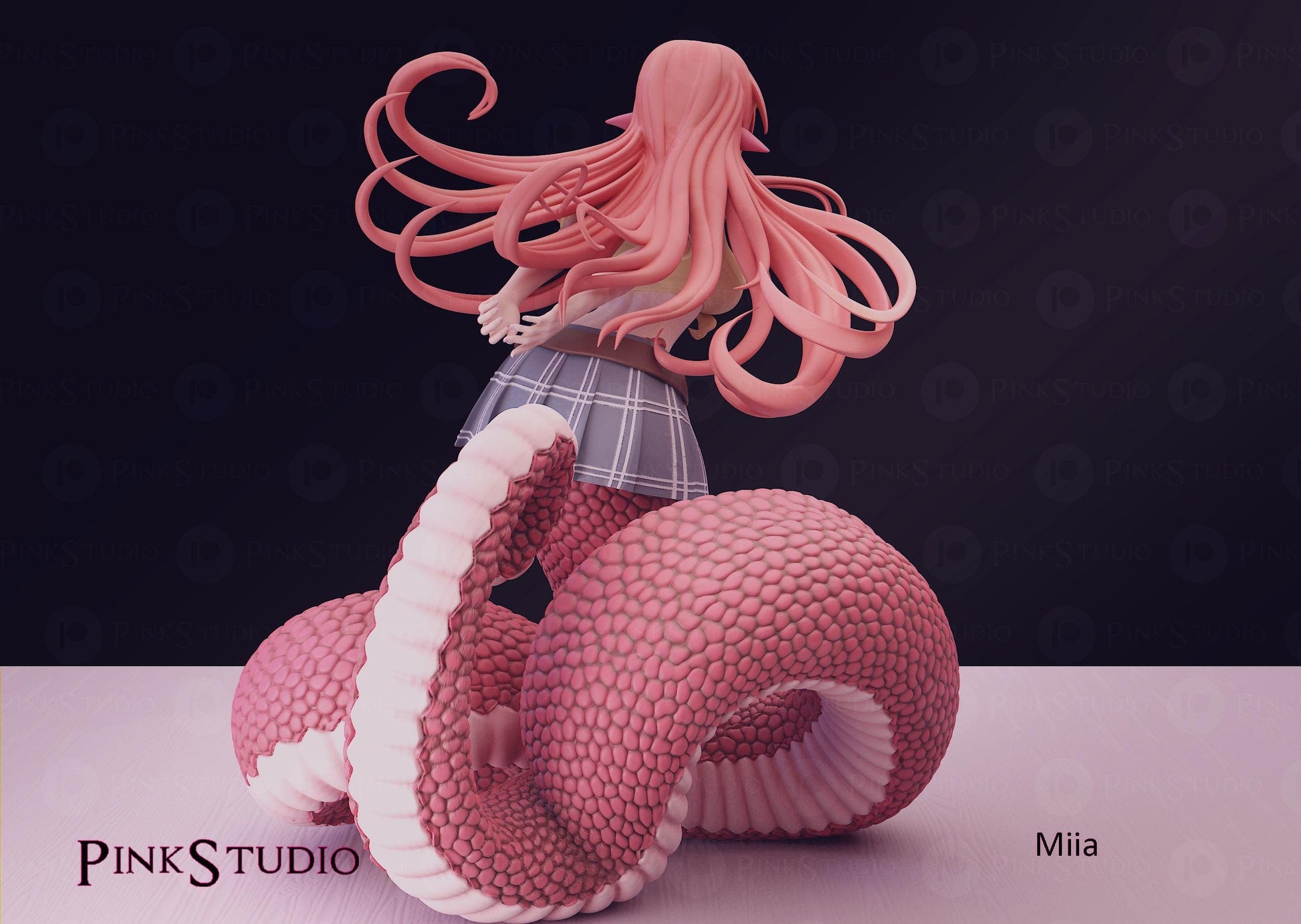Monster Musume Inspired Fanart Miia Resin Model Kit 18cm