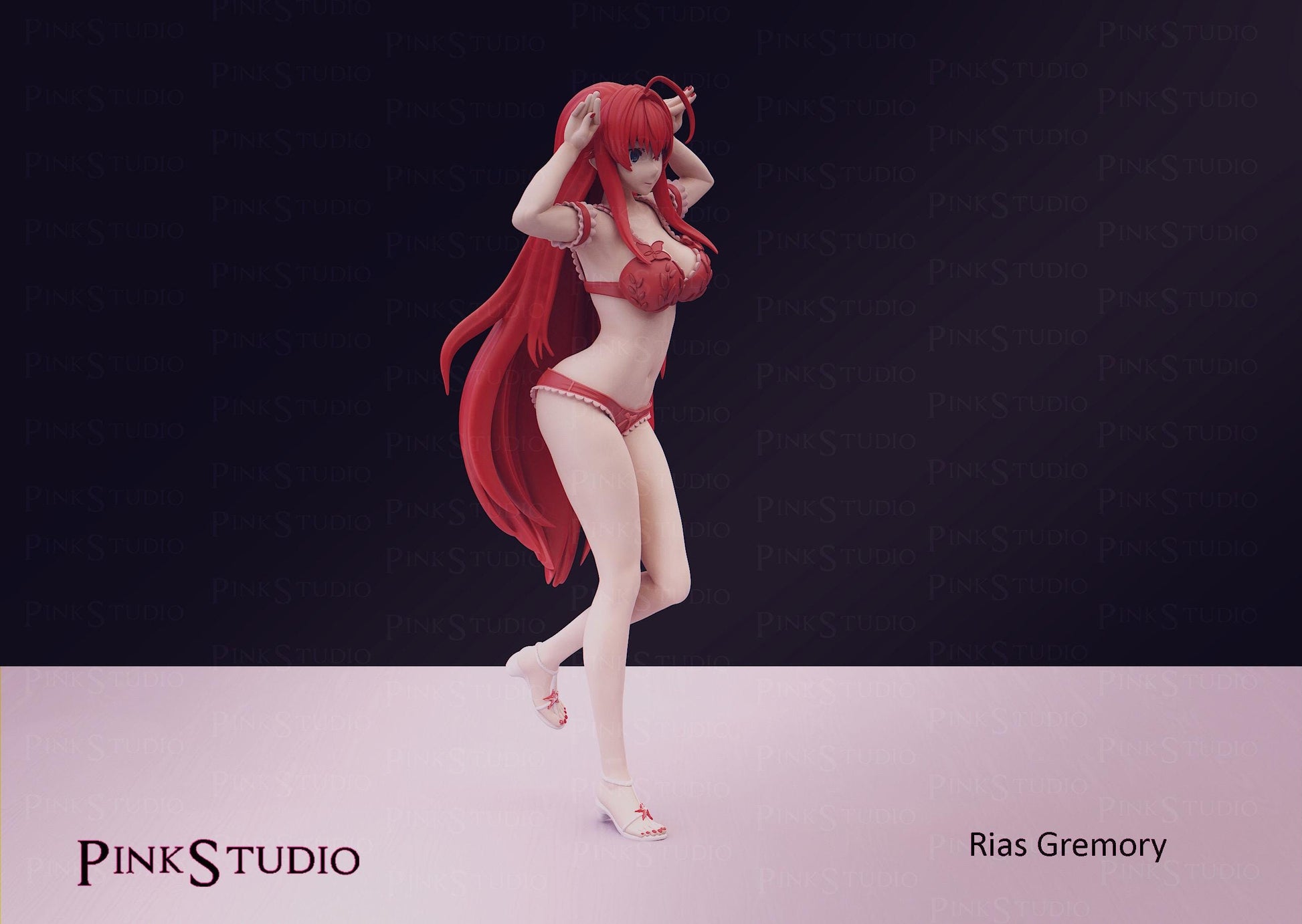 Rias Gremory Inspired Fanart High School DxD Resin Model Kit