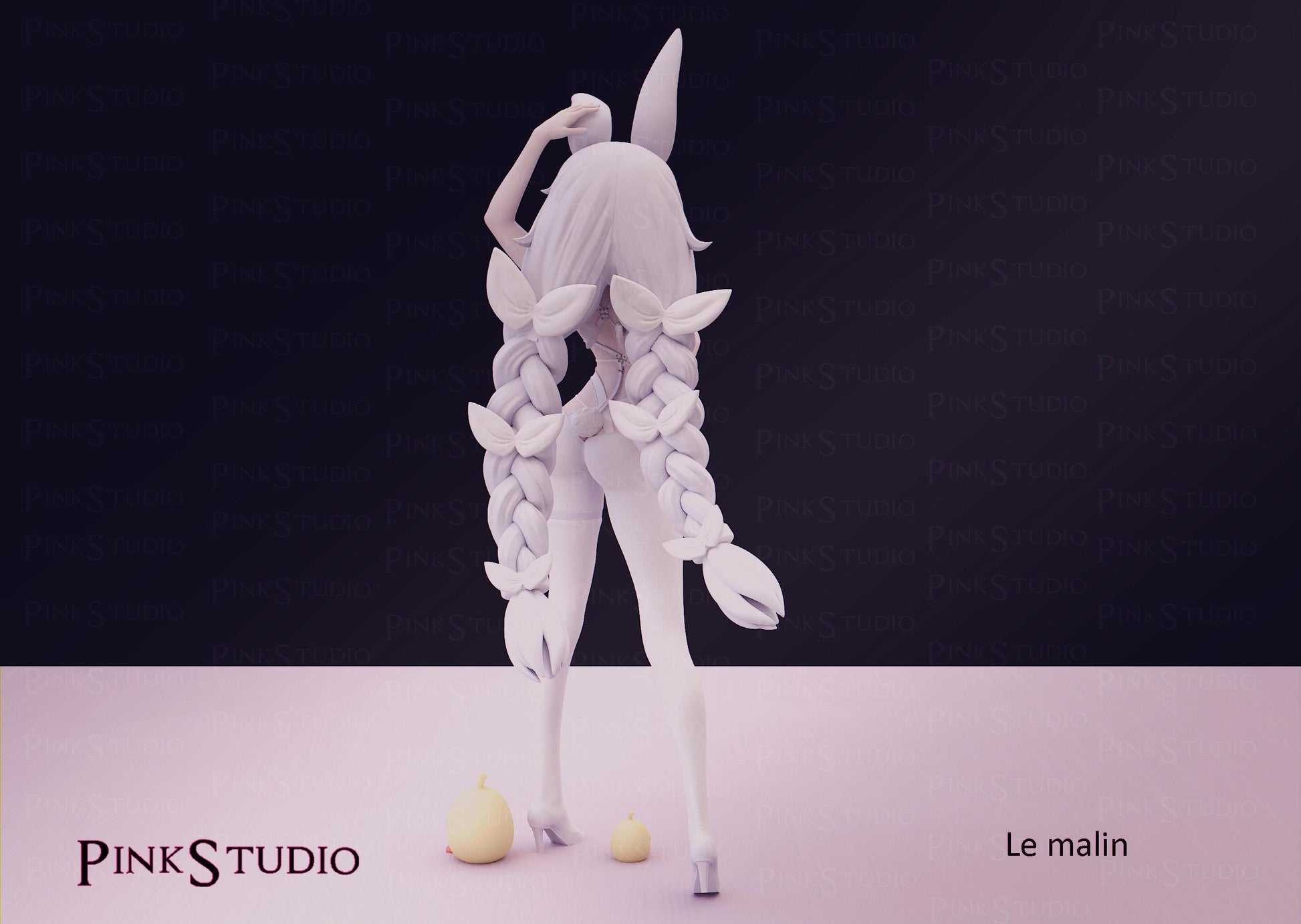 Azur Lane Inspired Fanart Le Malin Resin Model Kit 17cm