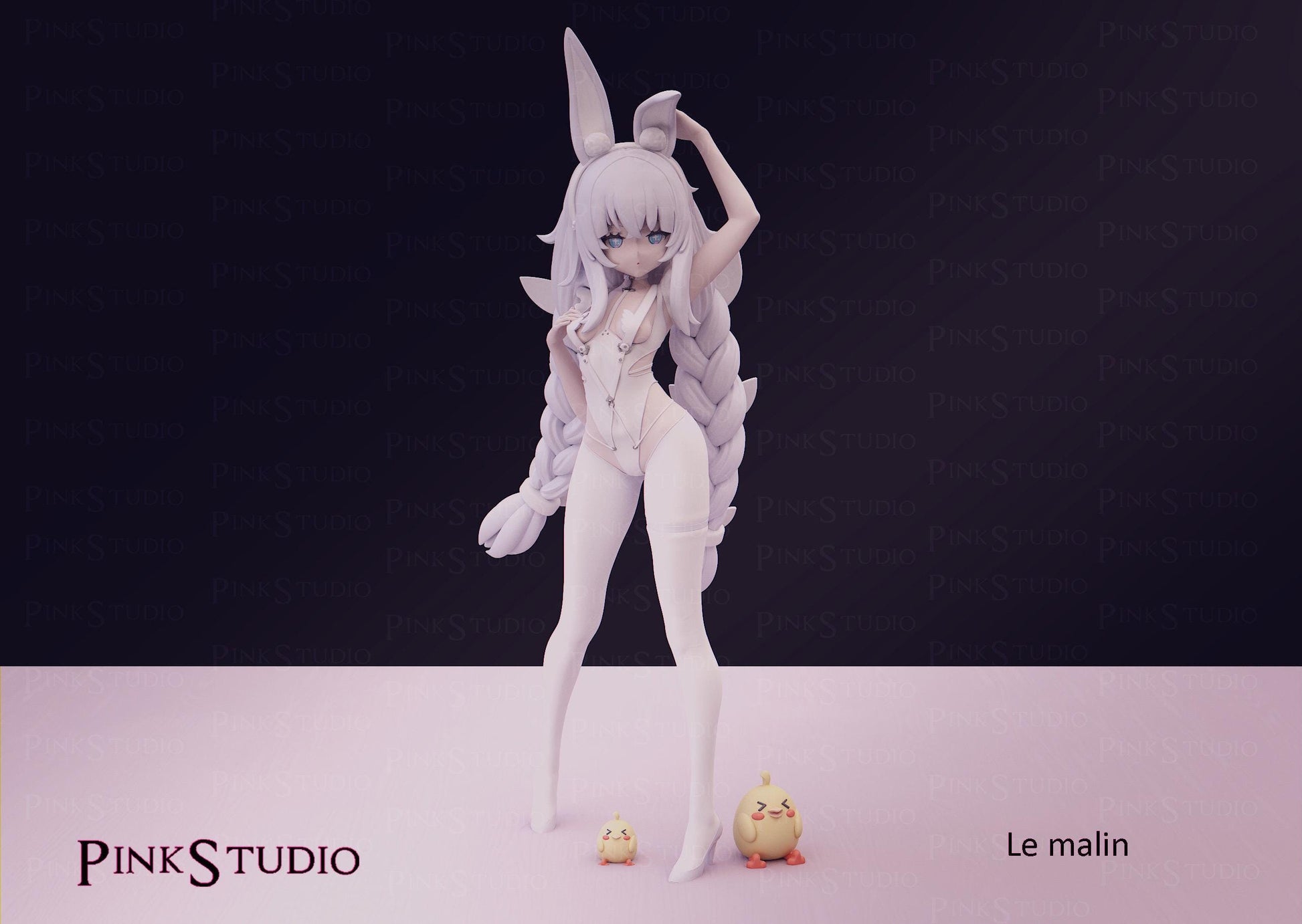 Azur Lane Inspired Fanart Le Malin Resin Model Kit 17cm