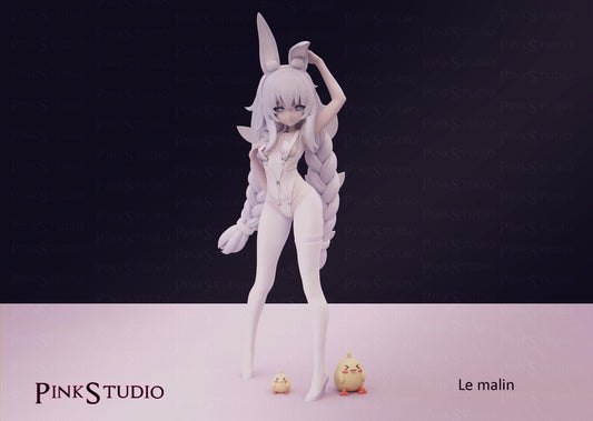 Azur Lane Inspired Fanart Le Malin Resin Model Kit 17cm