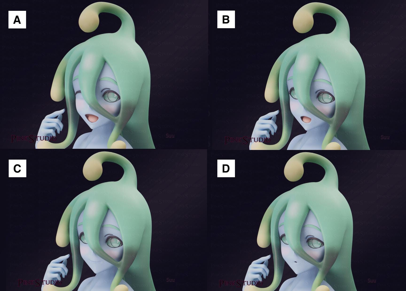 Monster Musume Inspired Fanart Suu Resin Model Kit 14cm