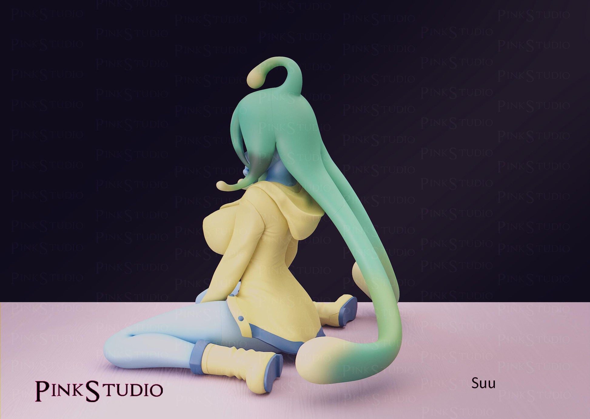 Monster Musume Inspired Fanart Suu Resin Model Kit 14cm