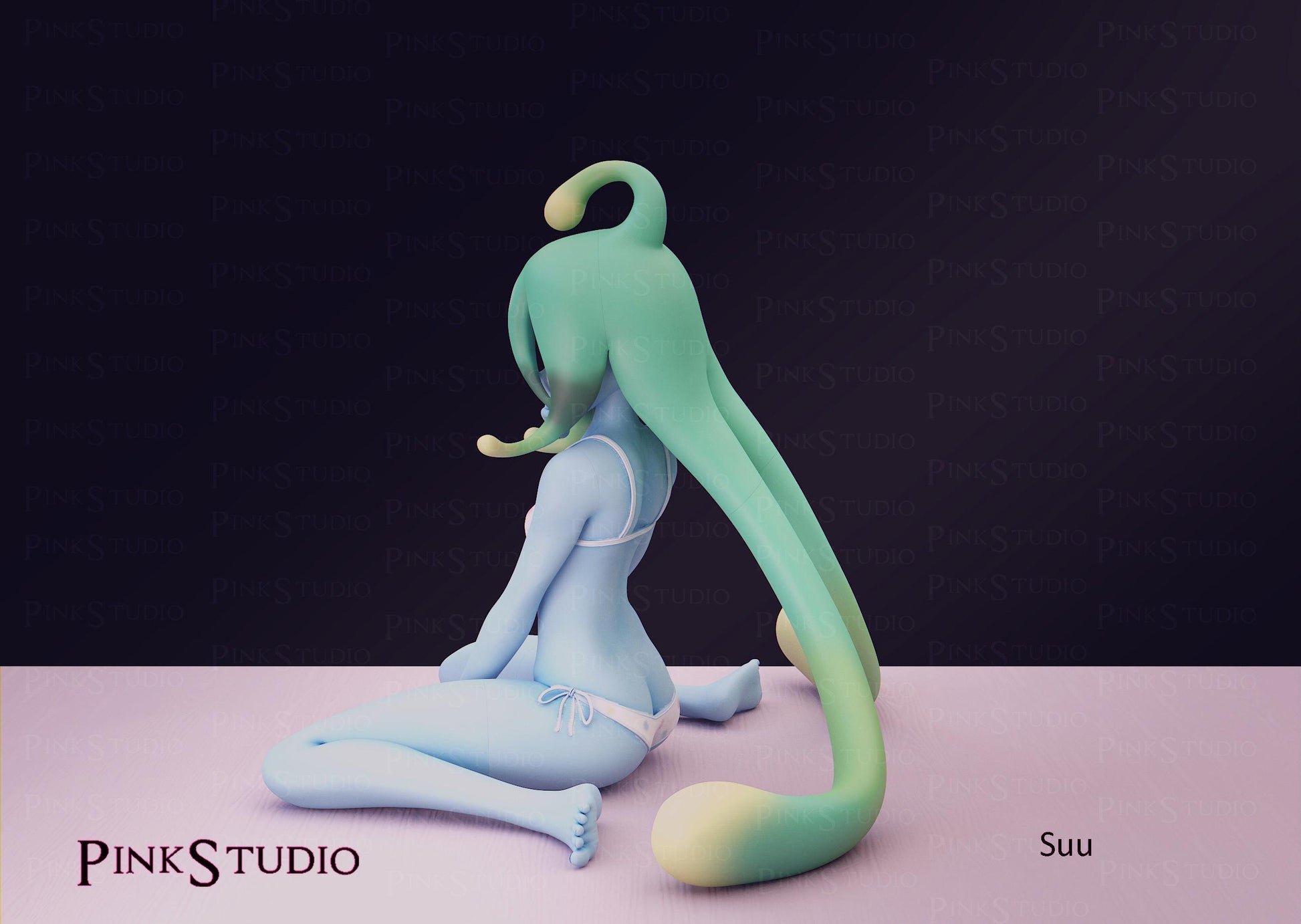 Monster Musume Inspired Fanart Suu Resin Model Kit 14cm
