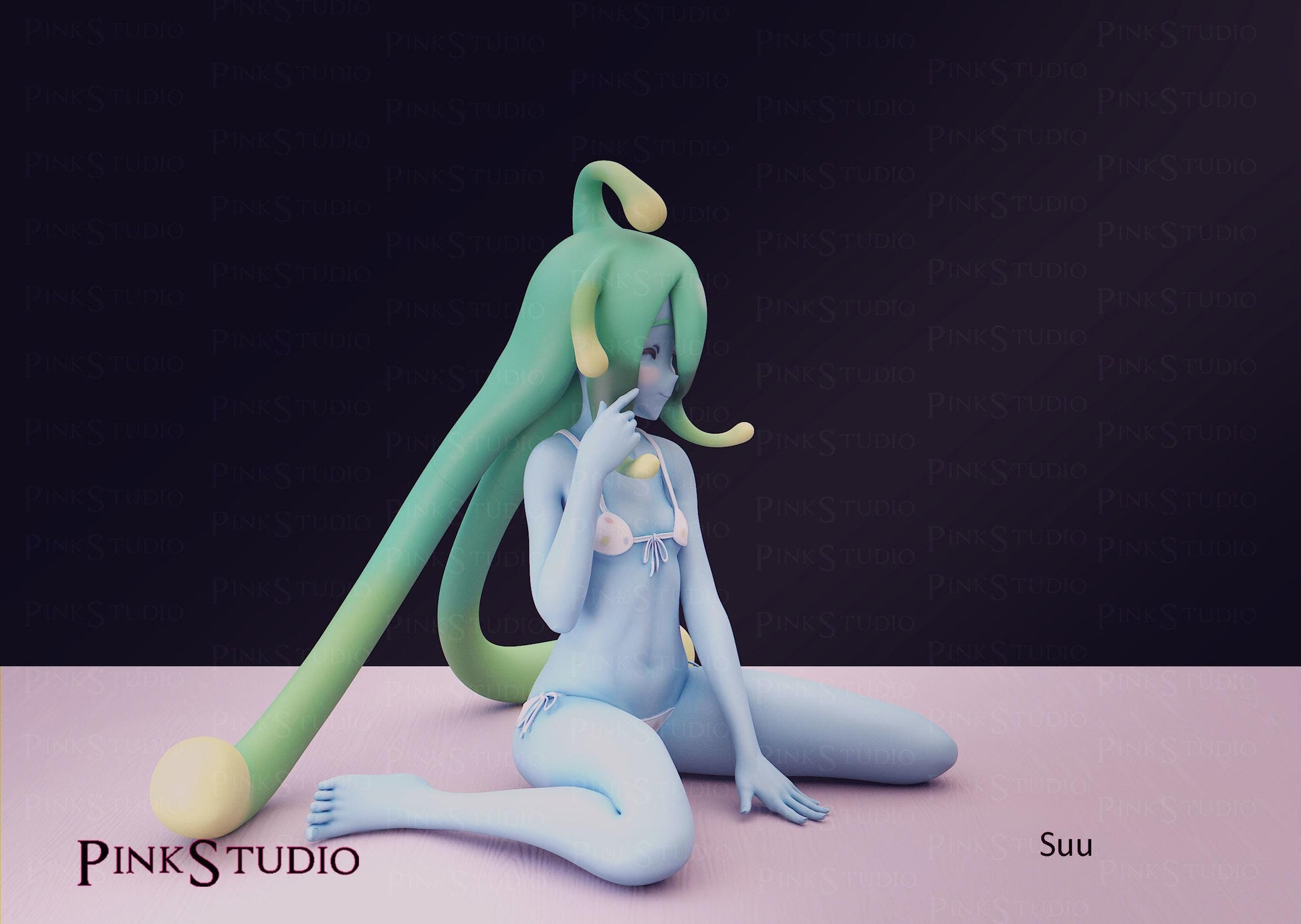 Monster Musume Inspired Fanart Suu Resin Model Kit 14cm