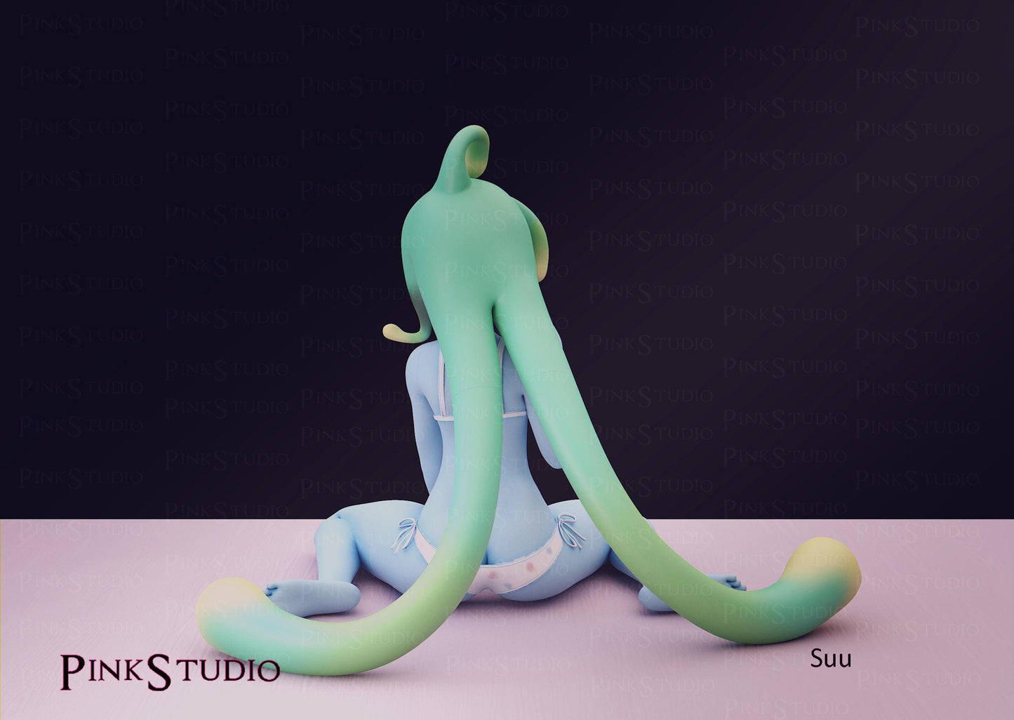 Monster Musume Inspired Fanart Suu Resin Model Kit 14cm