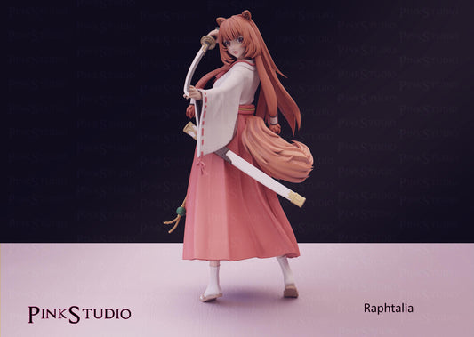 The Rising of the Shield Hero Inspired Fanart Raphtalia Resin Model Kit 19cm