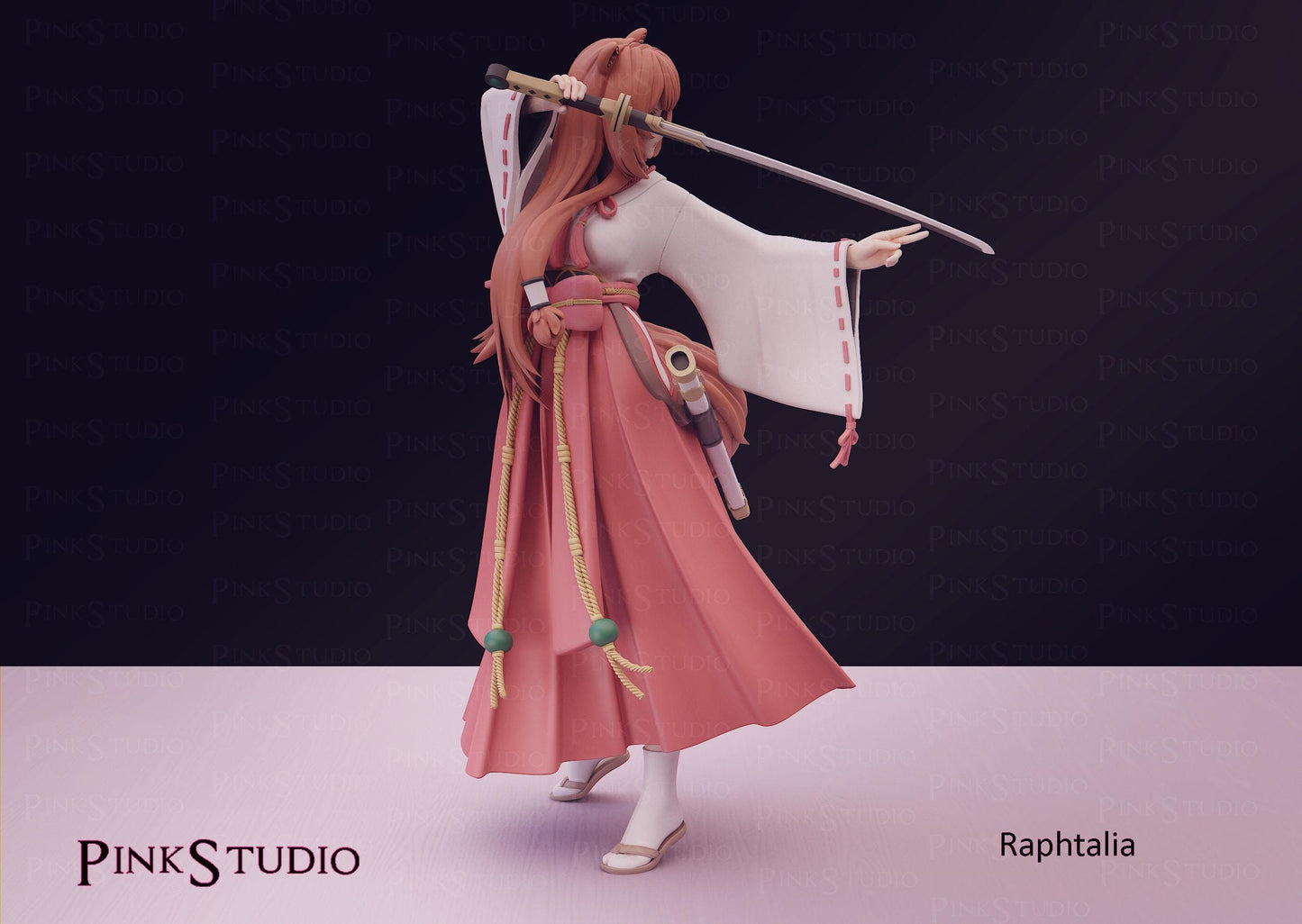 The Rising of the Shield Hero Inspired Fanart Raphtalia Resin Model Kit 19cm