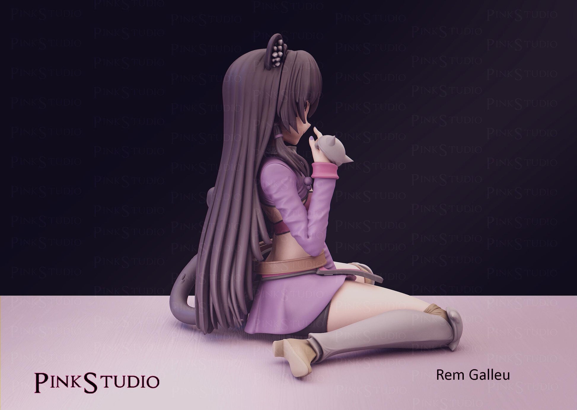 How Not to Summon a Demon Lord Inspired Fanart Rem Galleu Resin Kit Model