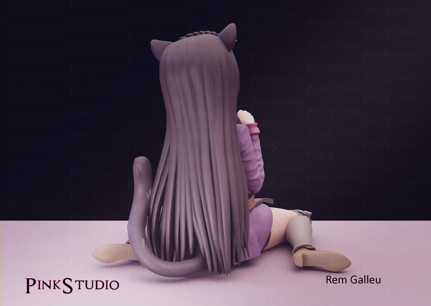 How Not to Summon a Demon Lord Inspired Fanart Rem Galleu Resin Kit Model