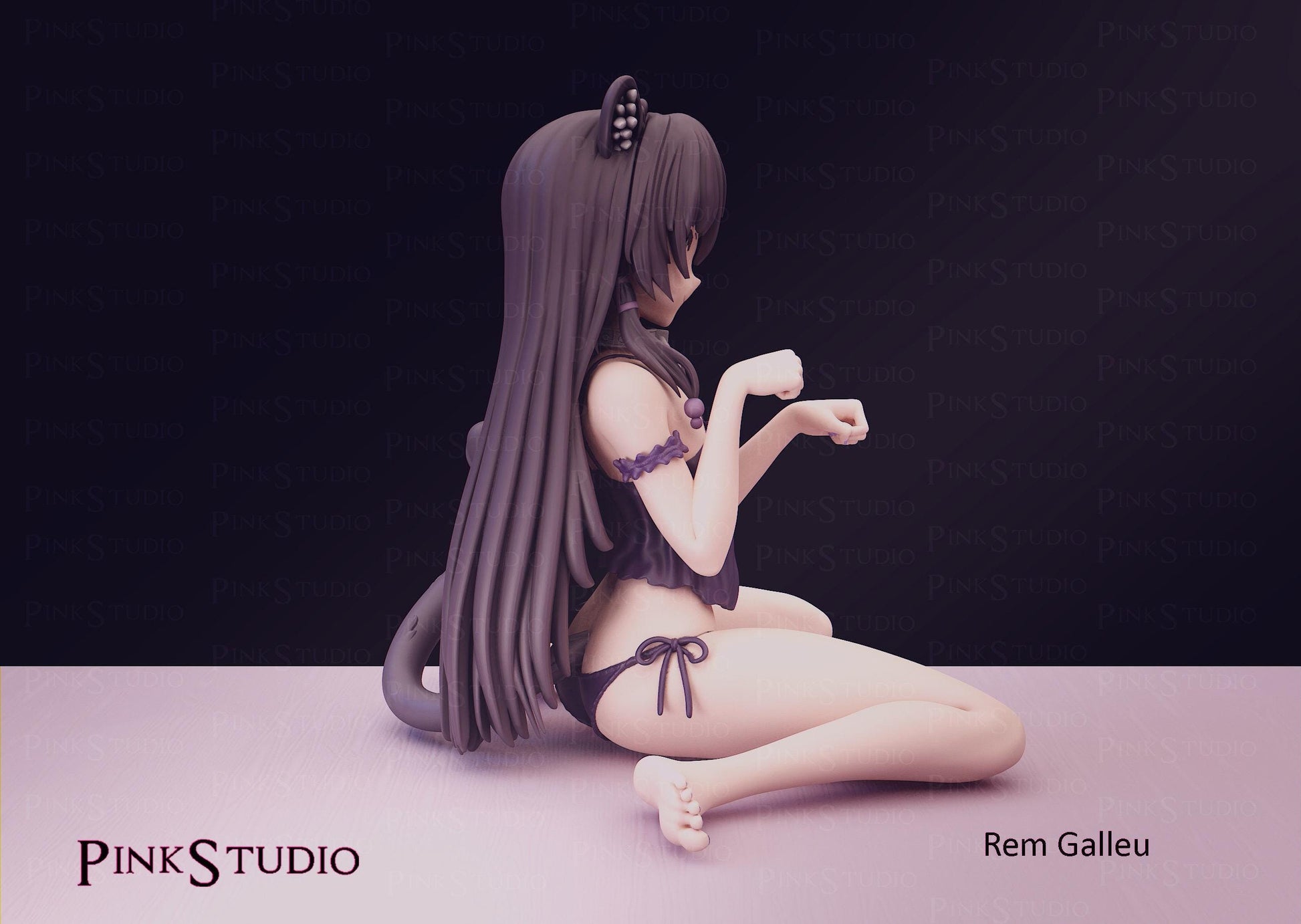 How Not to Summon a Demon Lord Inspired Fanart Rem Galleu Resin Kit Model