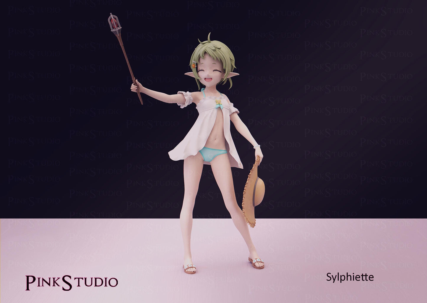 Mushoku Tensei Inspired Fanart Sylphiette Resin Model Kit