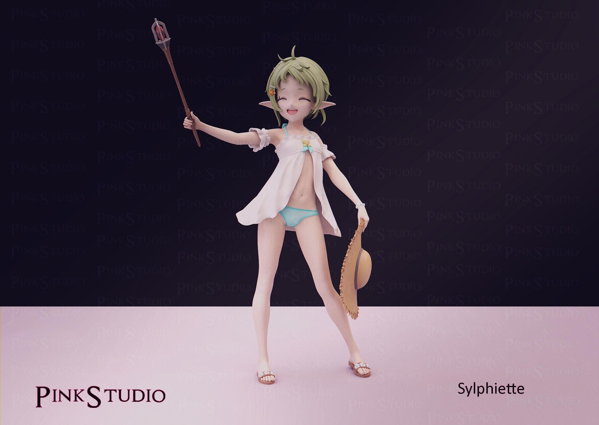 Mushoku Tensei Inspired Fanart Sylphiette Resin Model Kit