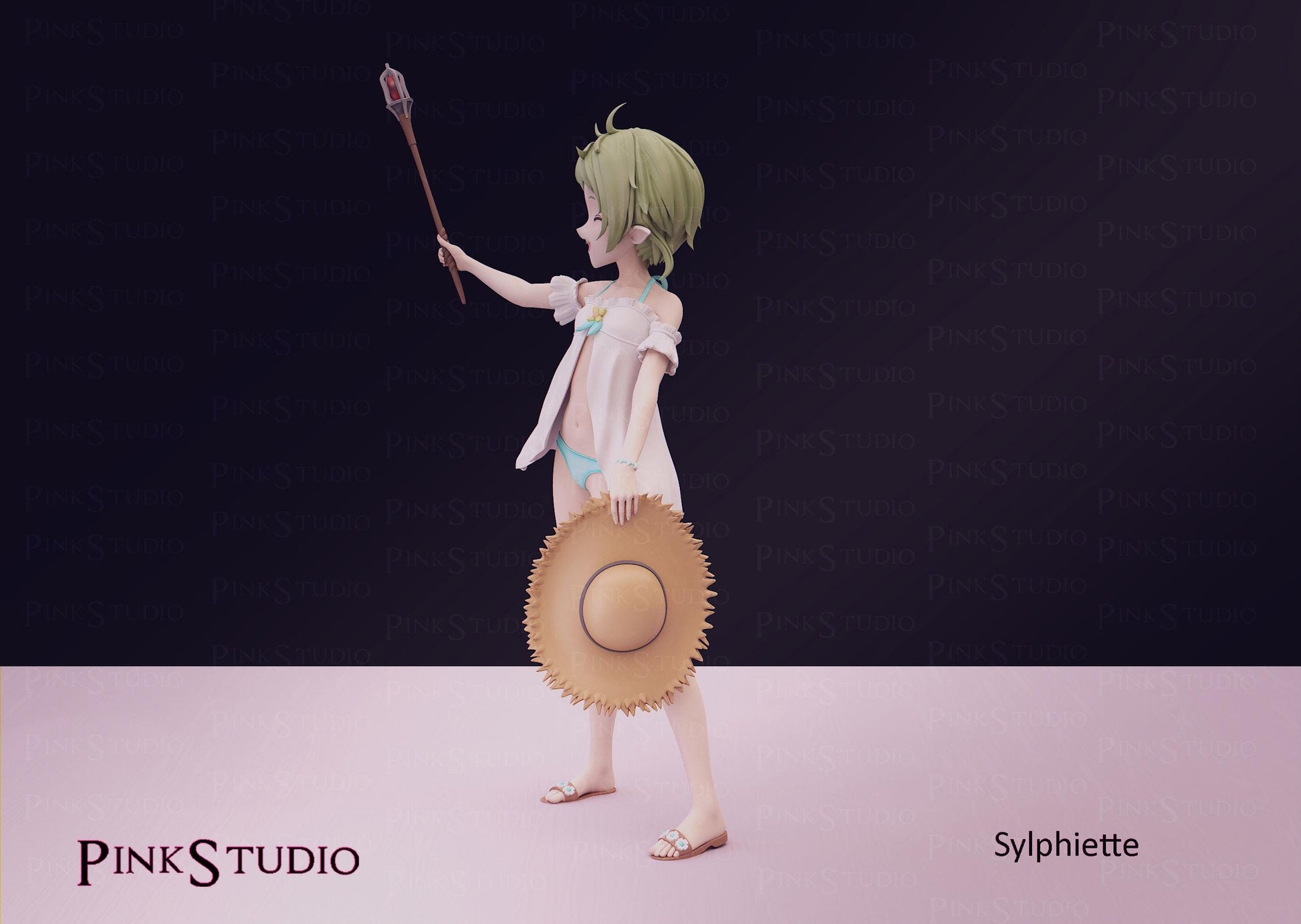 Mushoku Tensei Inspired Fanart Sylphiette Resin Model Kit