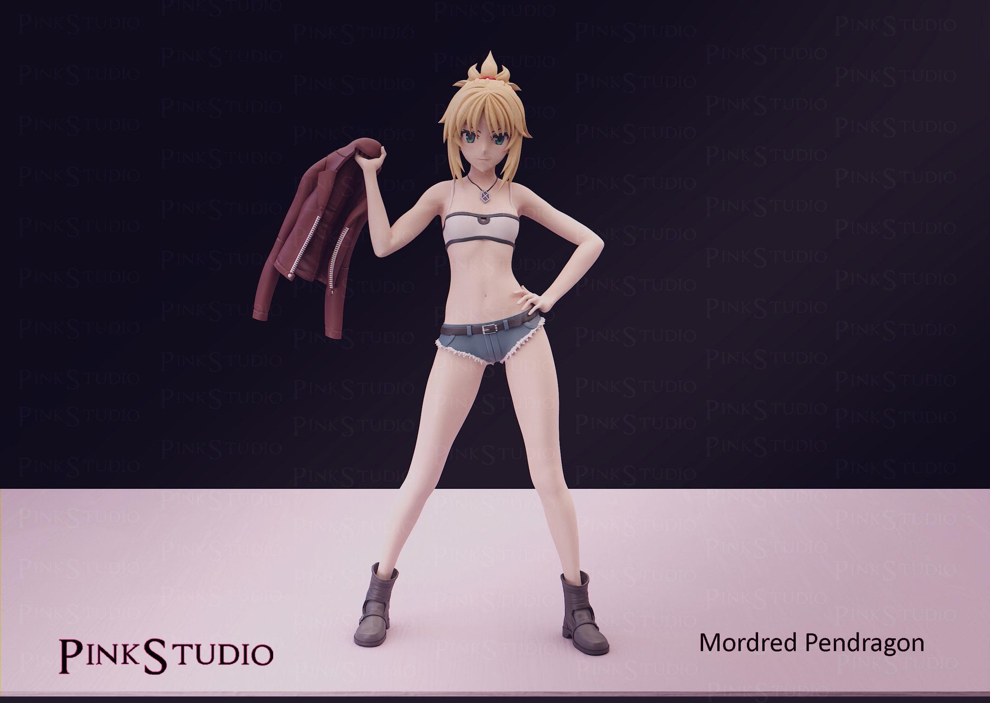 Fate Apocrypha Inspired Fanart Mordred Pendragon Resin Model Kit 19.25cm