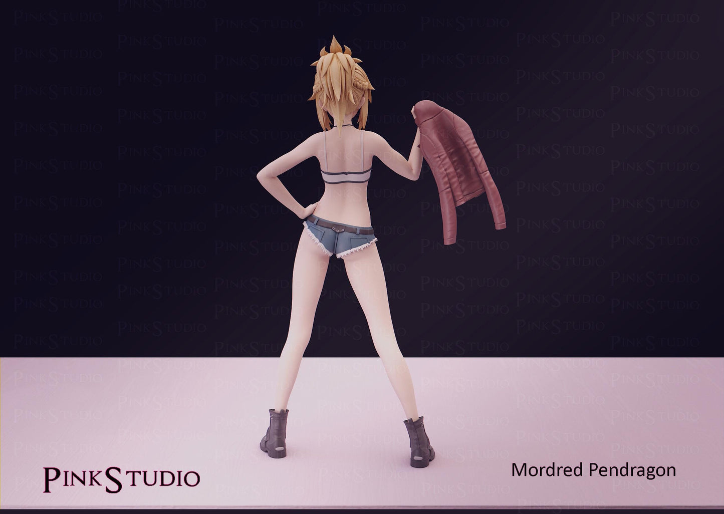 Fate Apocrypha Inspired Fanart Mordred Pendragon Resin Model Kit 19.25cm