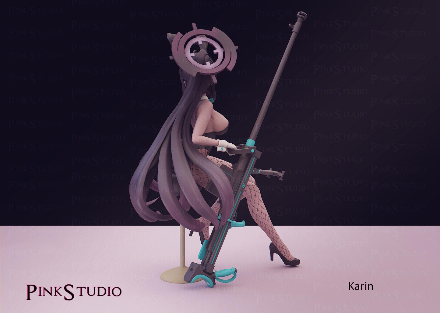 Blue Archive Inspired Fanart Karin Resin Model Kit 14.5cm