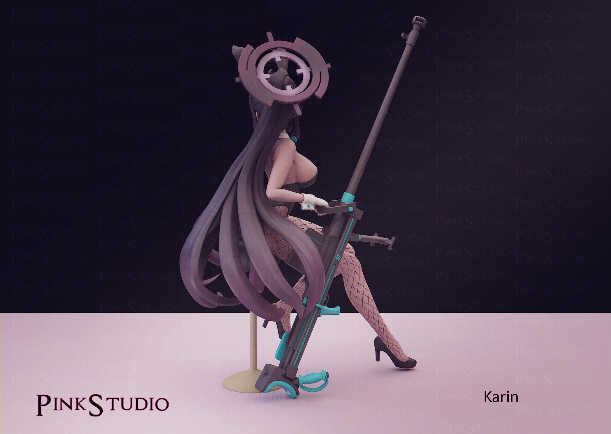 Blue Archive Inspired Fanart Karin Resin Model Kit 14.5cm