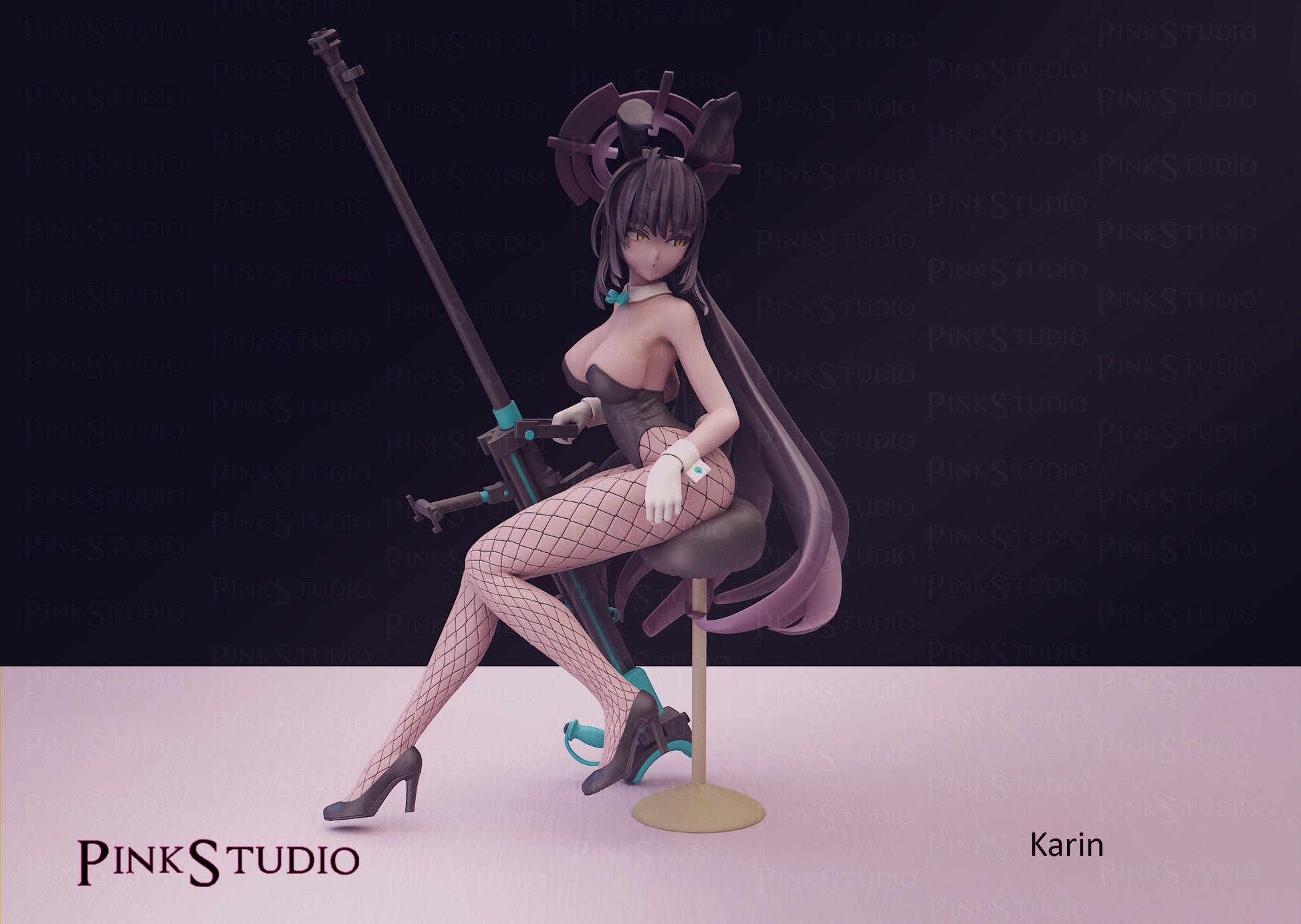 Blue Archive Inspired Fanart Karin Resin Model Kit 14.5cm