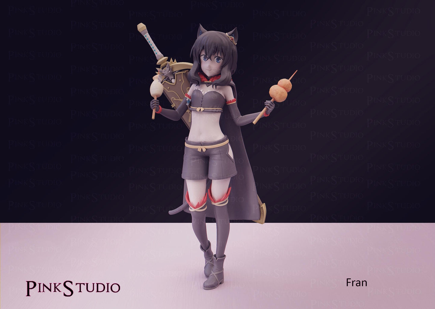 Reincarnated as a Sword Inspired Fanart Fran Resin Model Kit 19cm
