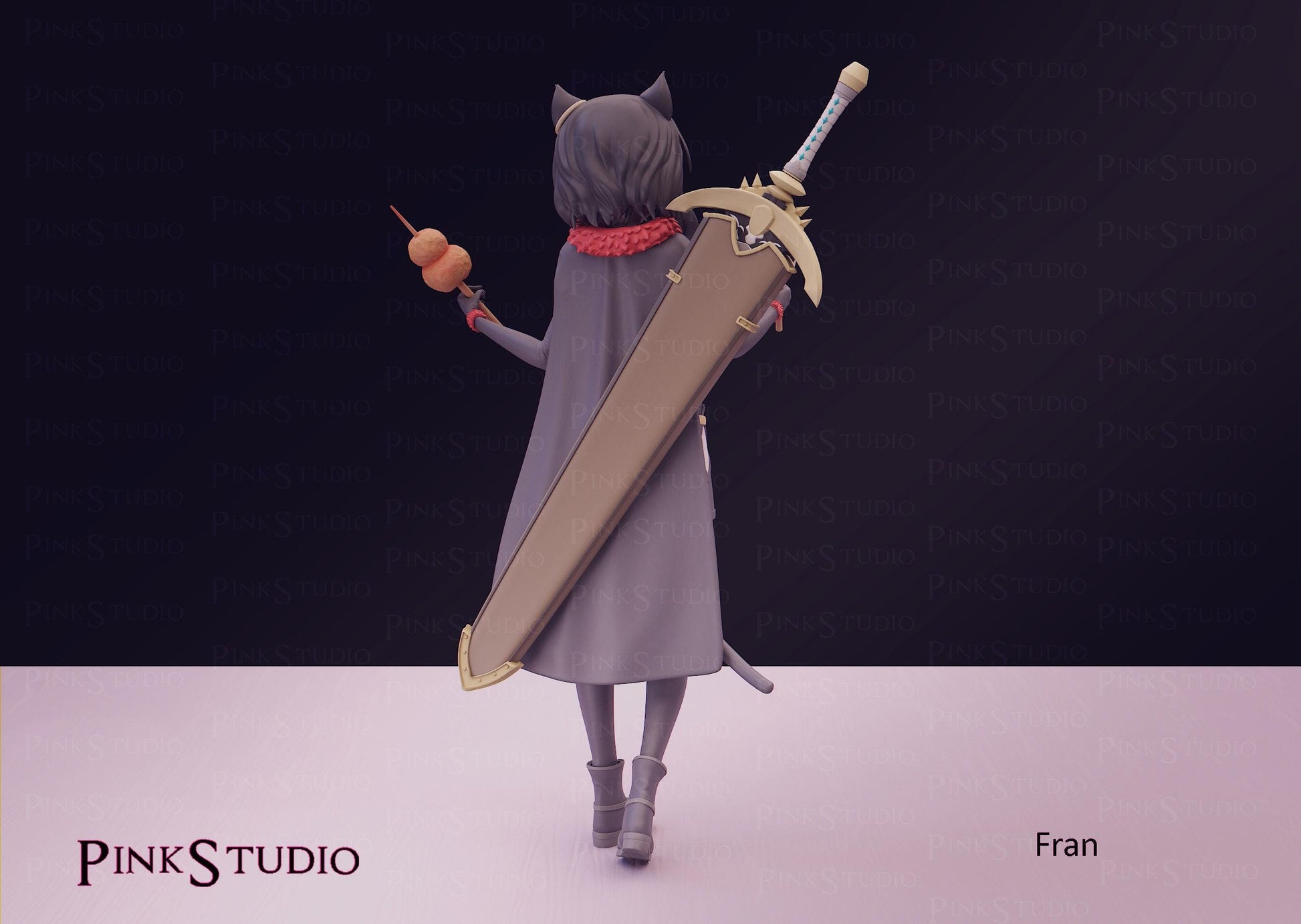 Reincarnated as a Sword Inspired Fanart Fran Resin Model Kit 19cm