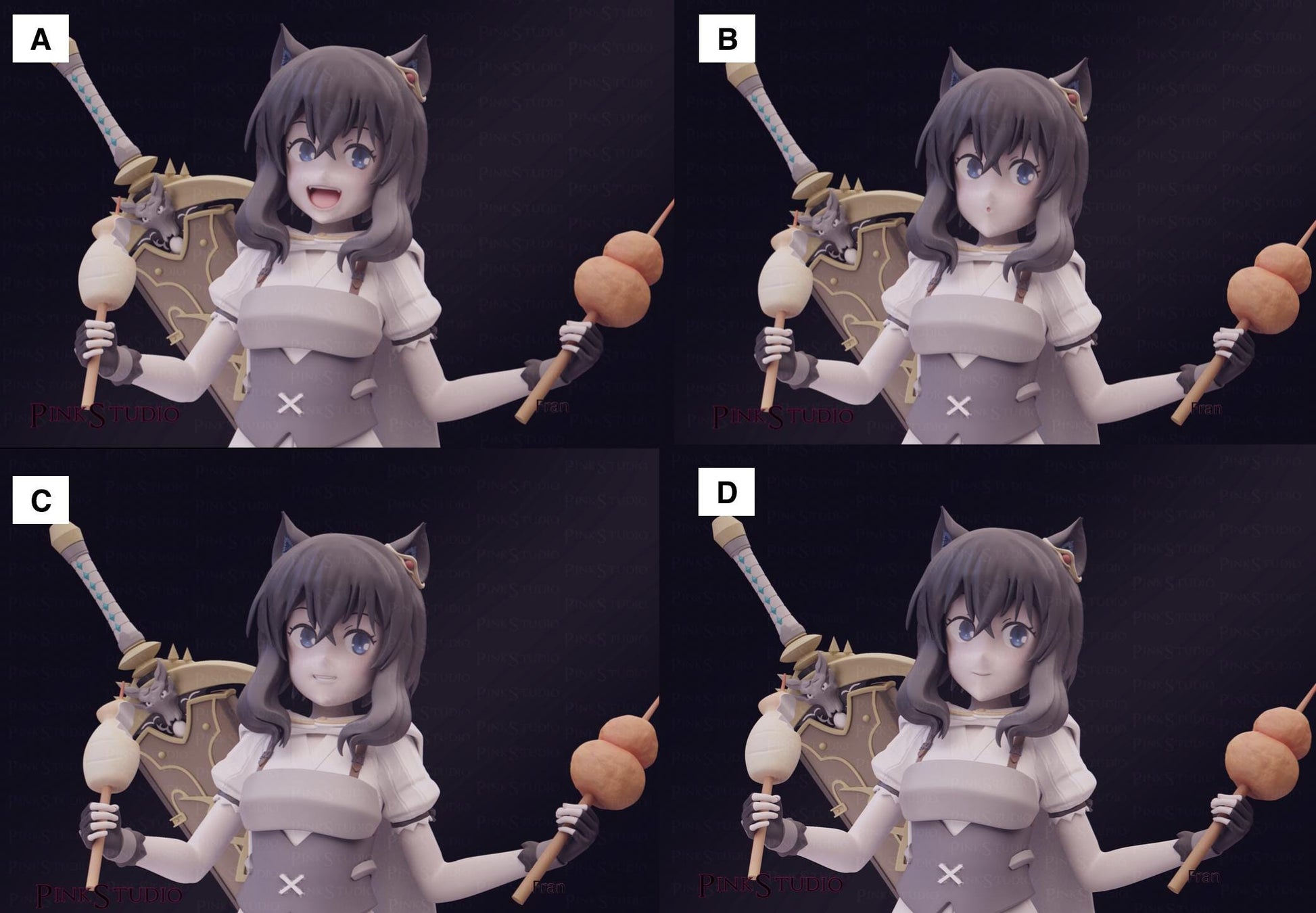 Reincarnated as a Sword Inspired Fanart Fran Resin Model Kit 19cm