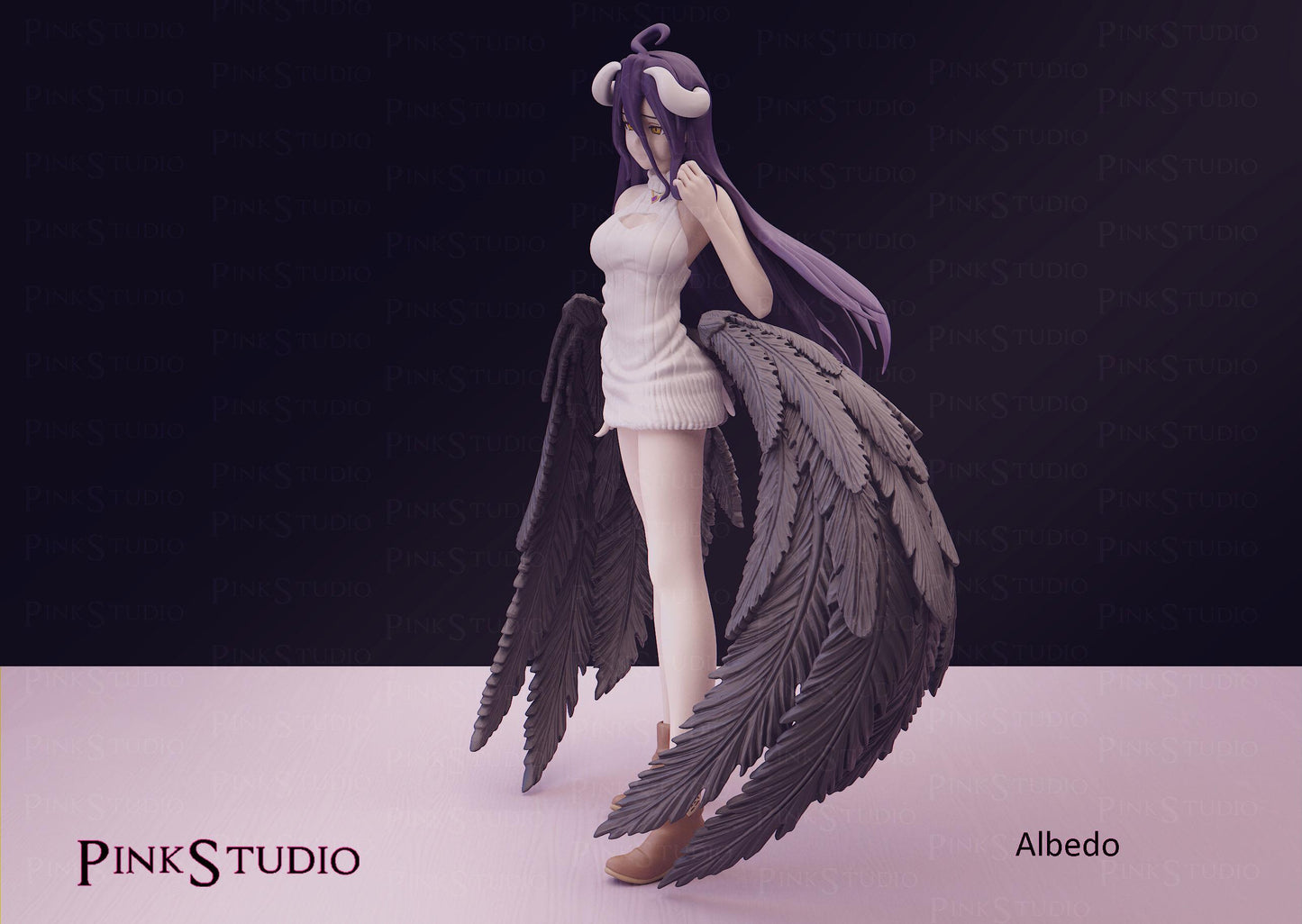 Overlord Inspired Fanart Albedo Resin Model Kit 21cm