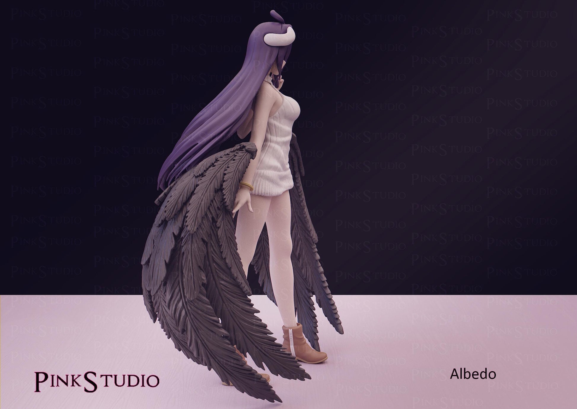 Overlord Inspired Fanart Albedo Resin Model Kit 21cm