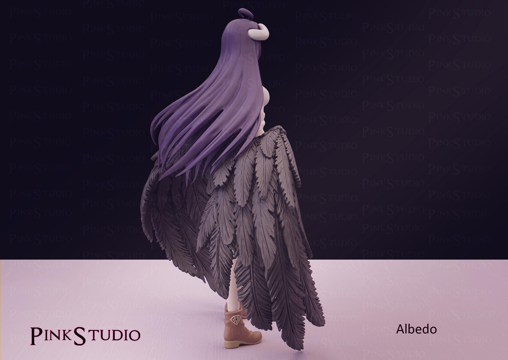 Overlord Inspired Fanart Albedo Resin Model Kit 21cm