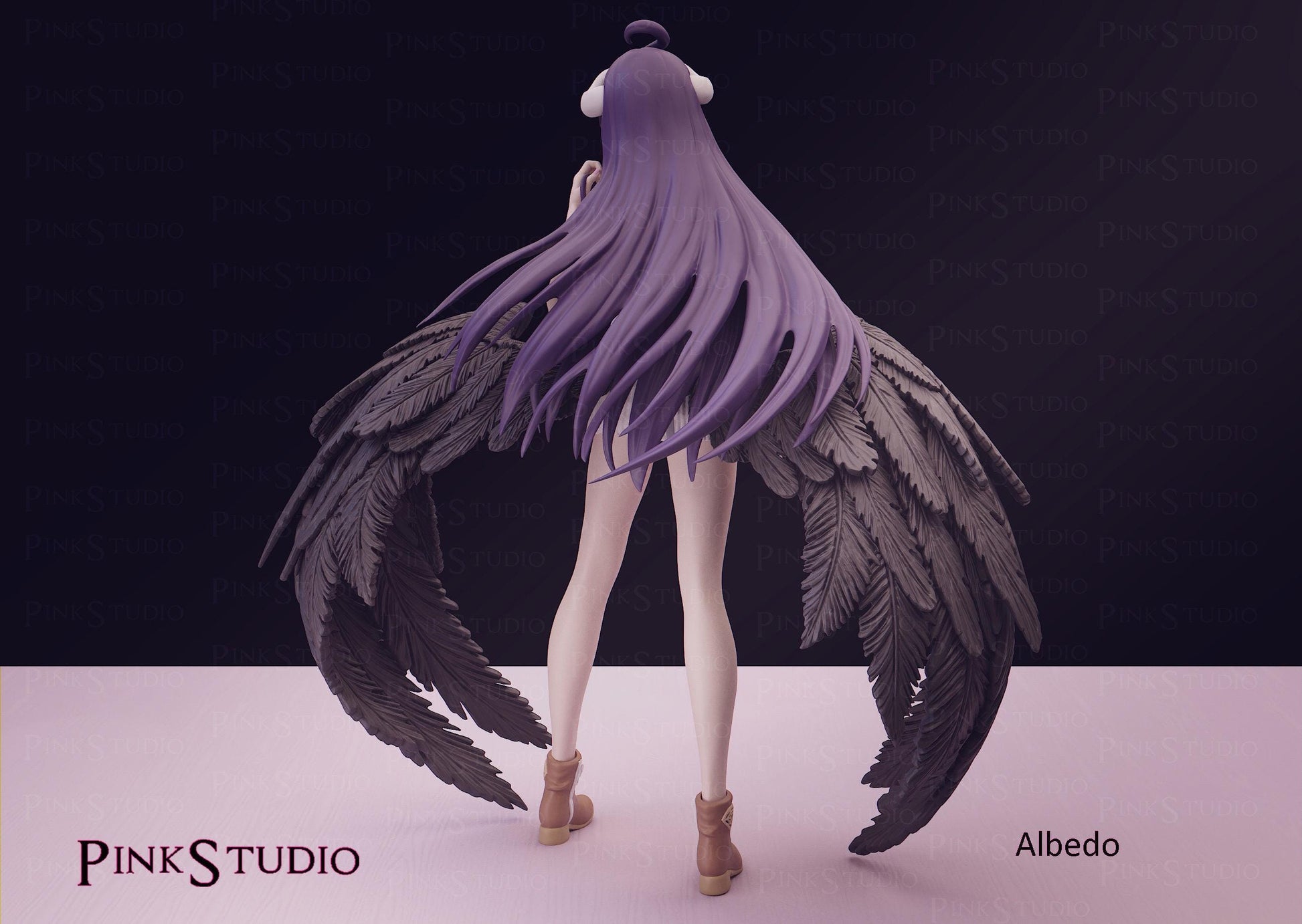 Overlord Inspired Fanart Albedo Resin Model Kit 21cm