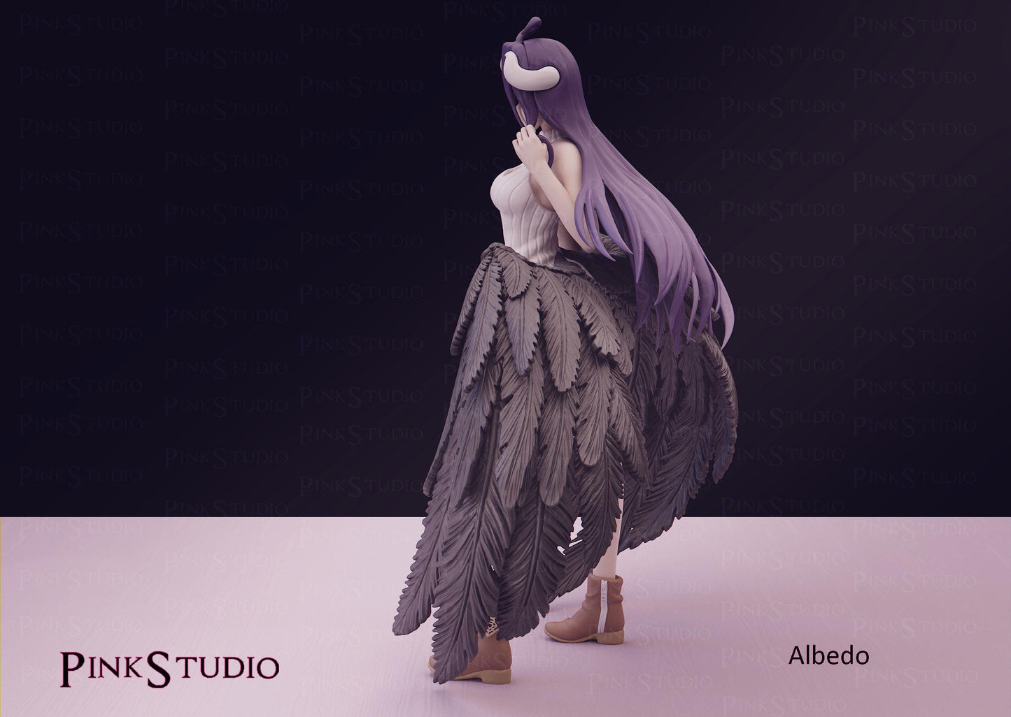 Overlord Inspired Fanart Albedo Resin Model Kit 21cm