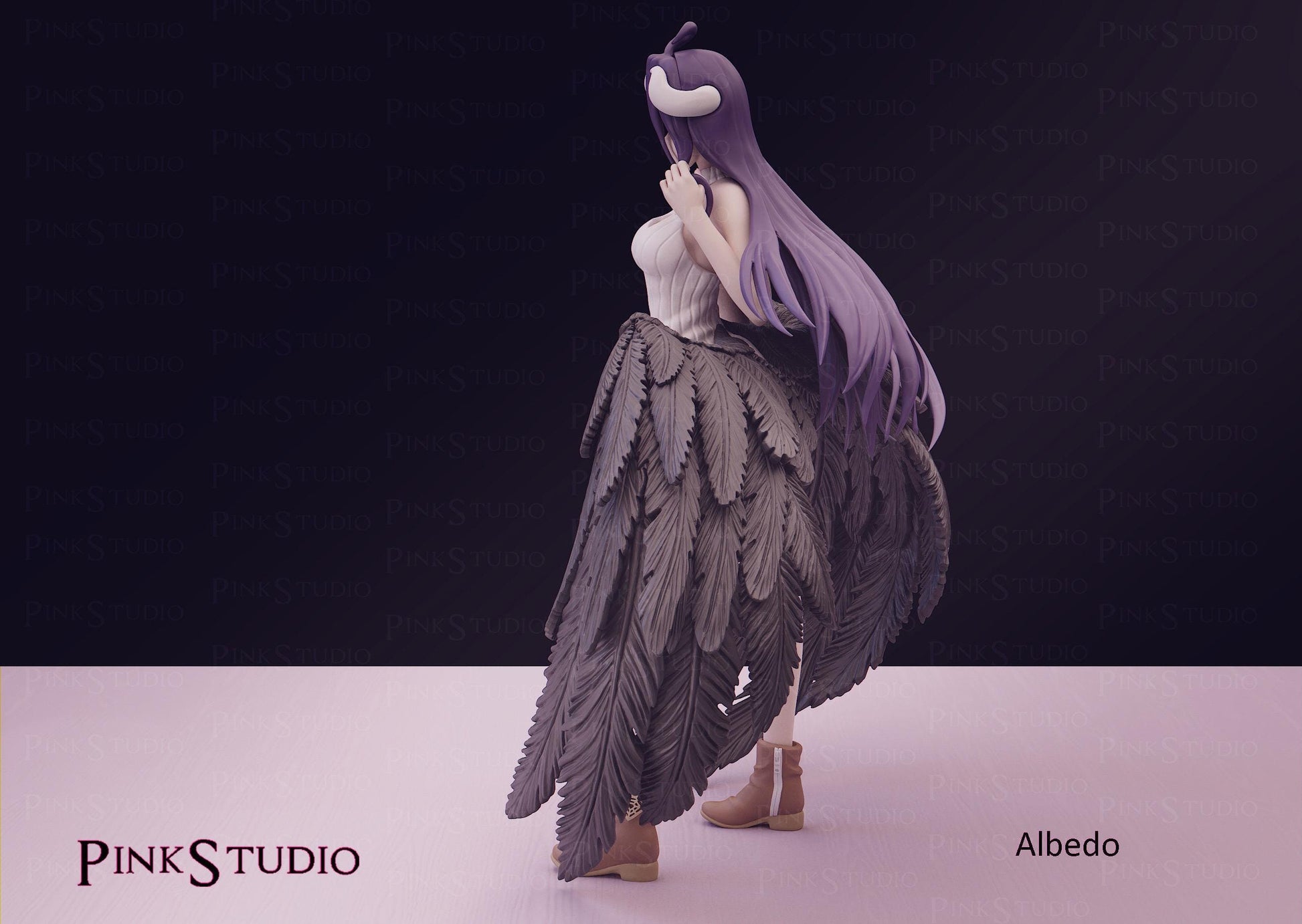 Overlord Inspired Fanart Albedo Resin Model Kit 21cm
