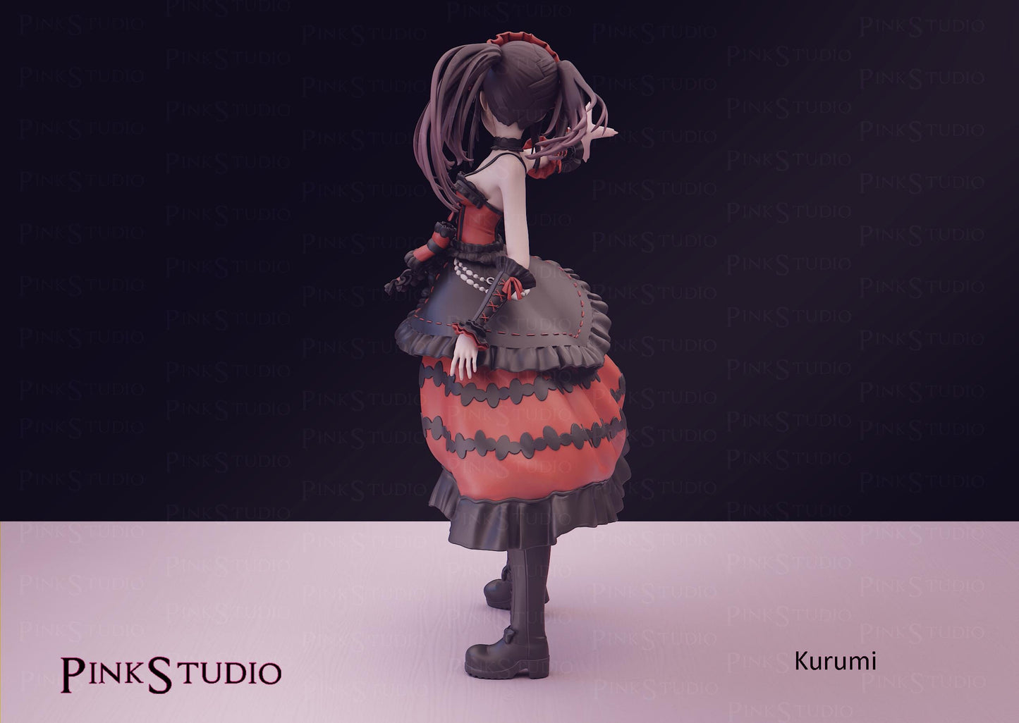 Kurumi Tokisaki Inspired Fanart Date A Live Resin Model Kit 19.5cm