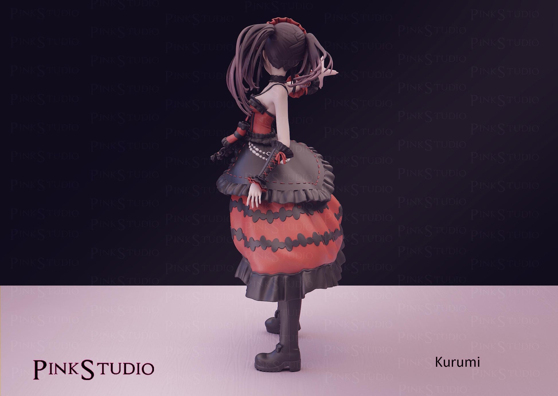 Kurumi Tokisaki Inspired Fanart Date A Live Resin Model Kit 19.5cm