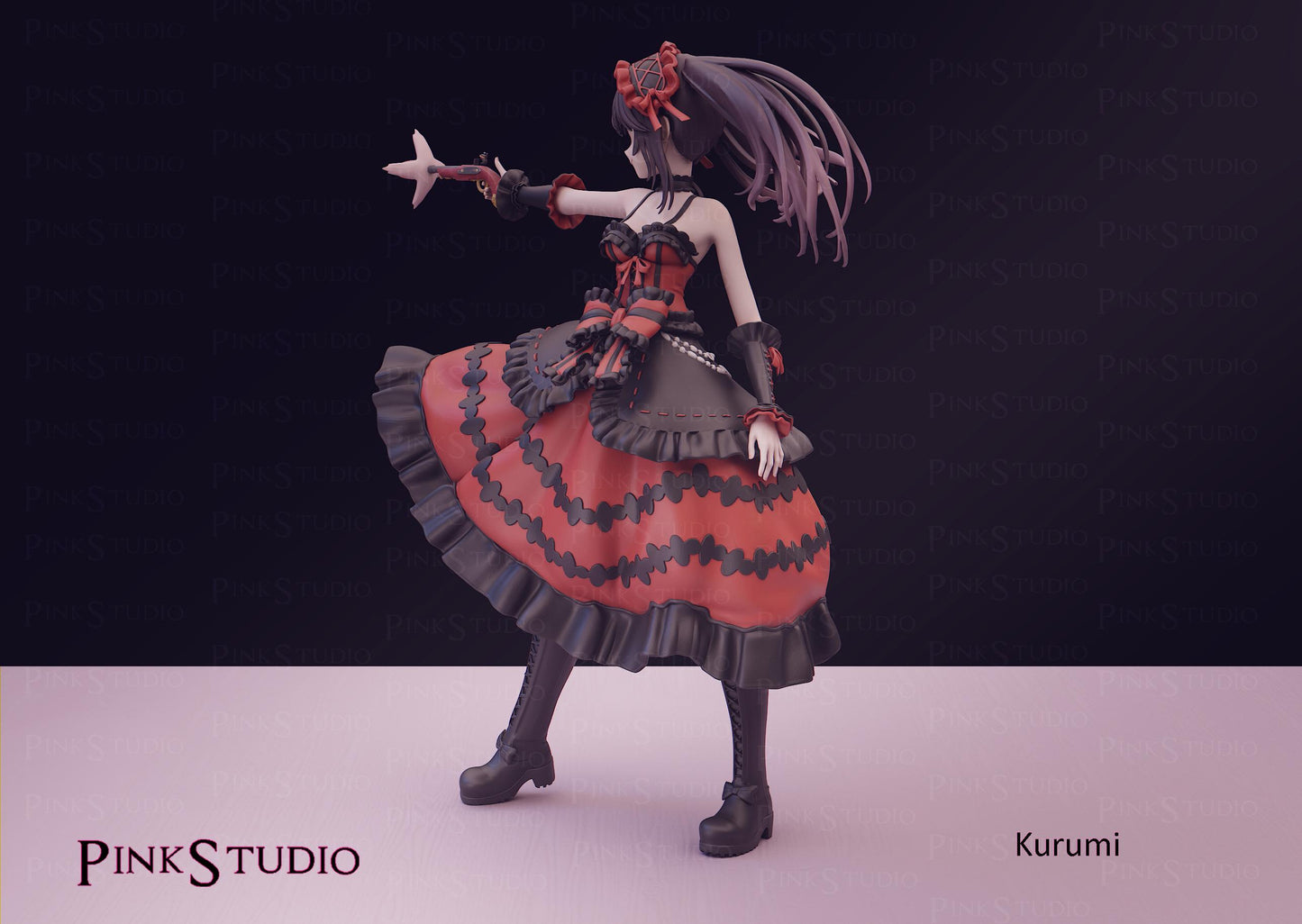 Kurumi Tokisaki Inspired Fanart Date A Live Resin Model Kit 19.5cm
