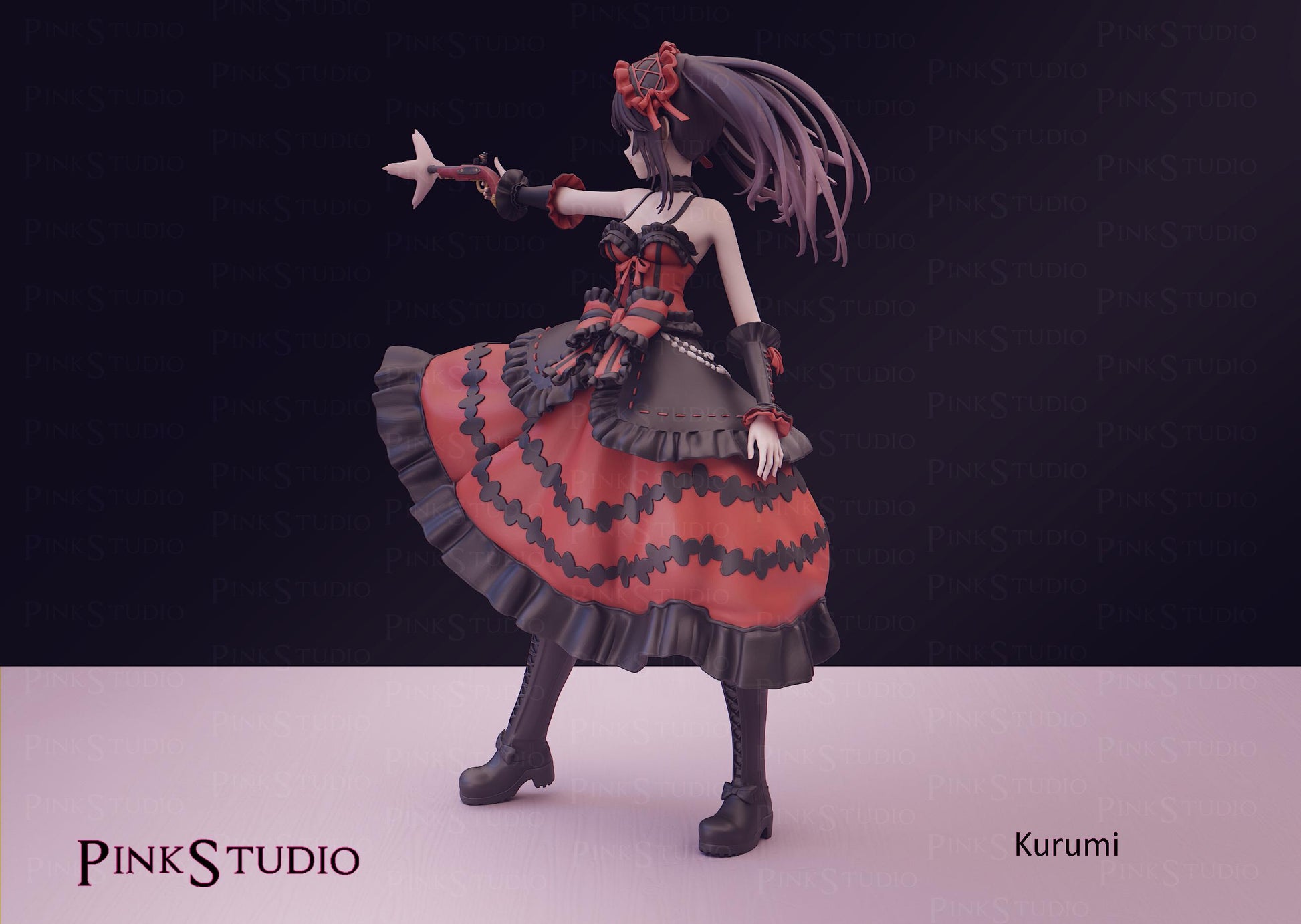 Kurumi Tokisaki Inspired Fanart Date A Live Resin Model Kit 19.5cm