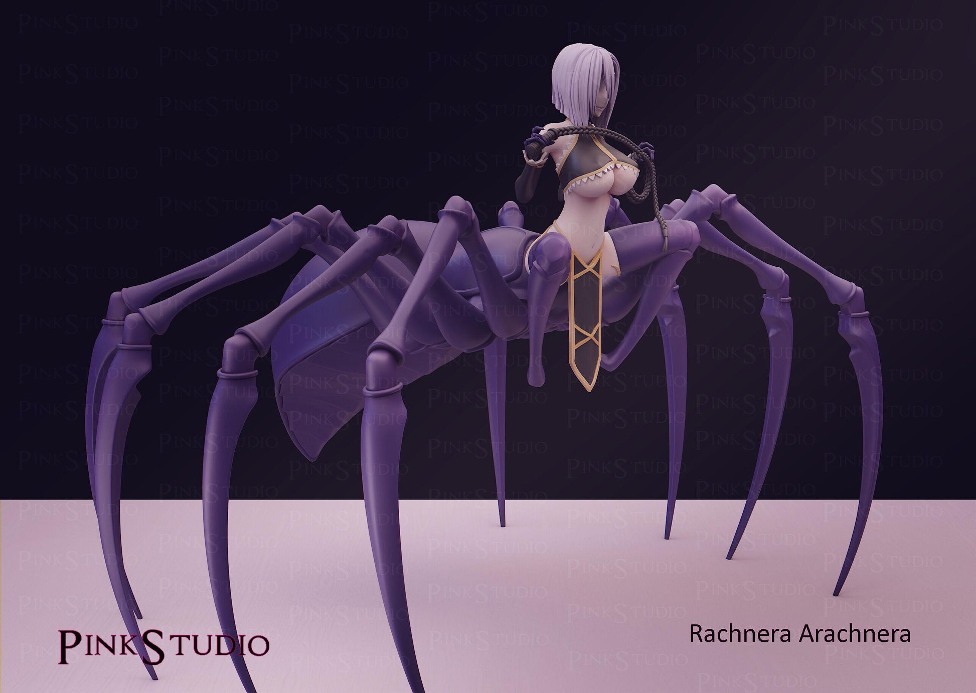 Monster Musume Inspired Fanart Spider Woman Resin Model Kit 22cm