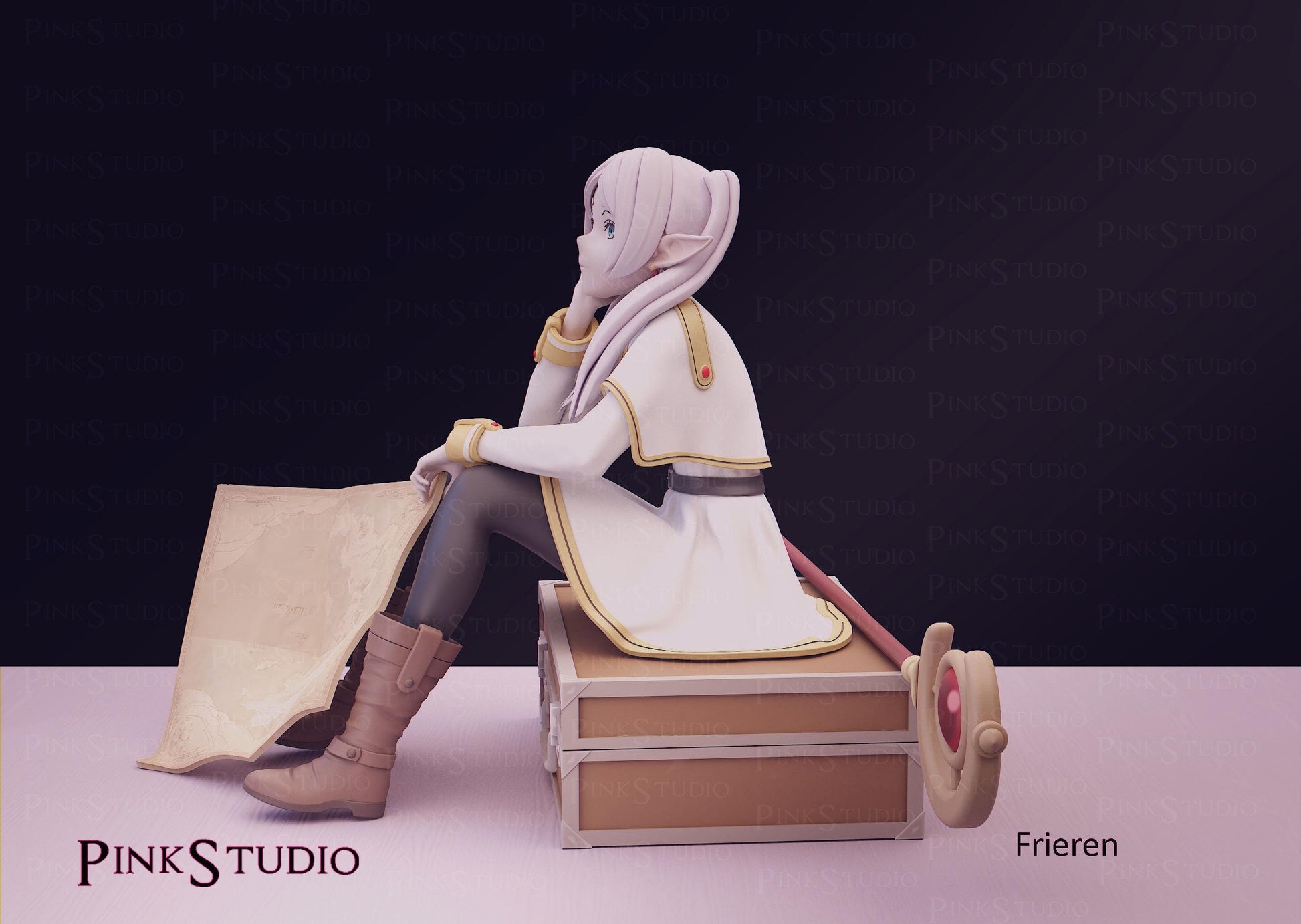 Sousou no Frieren Inspired Fanart Frieren Resin Model Kit 12cm