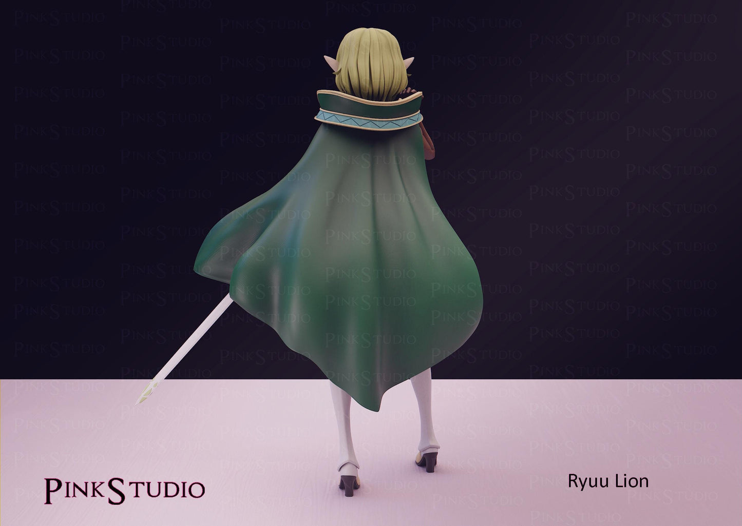 Danmachi Inspired Fanart Ryuu Lion Resin Model Kit 18cm